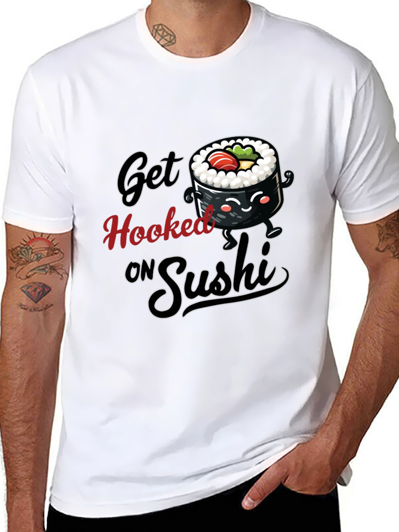 Get Hooked on Sushi Graphic Tee