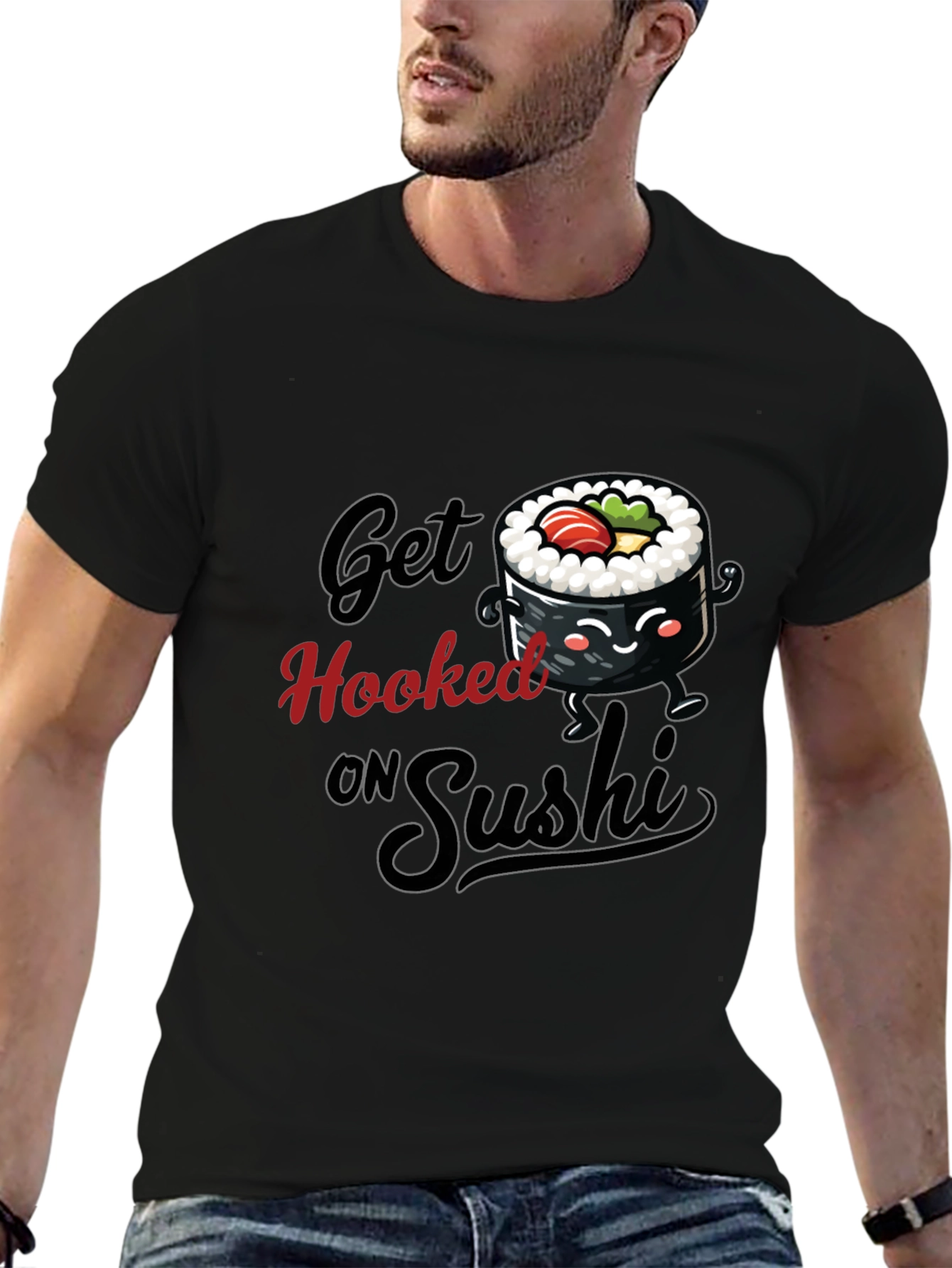 Get Hooked on Sushi Graphic Tee