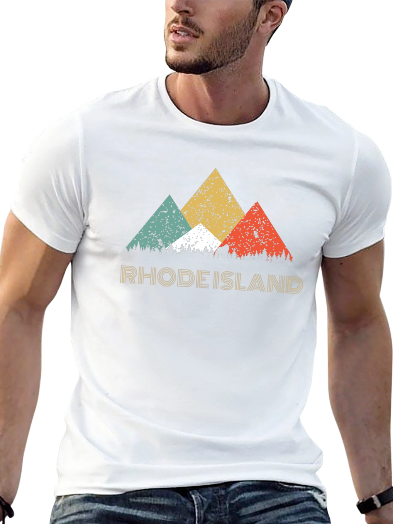 Rhode Island Retro Graphic T-Shirt