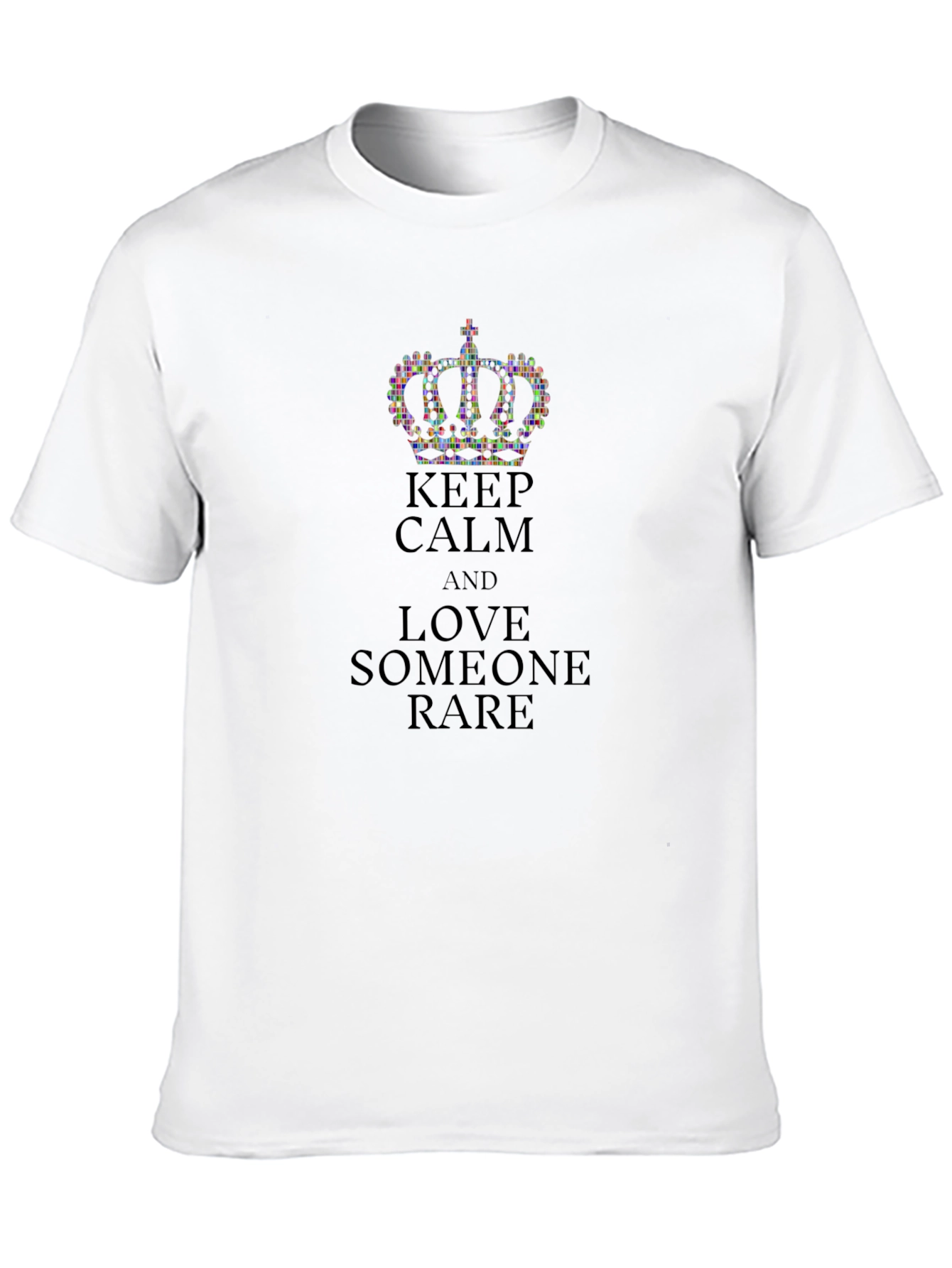Keep Calm & Love Someone Rare Black T-Shirt