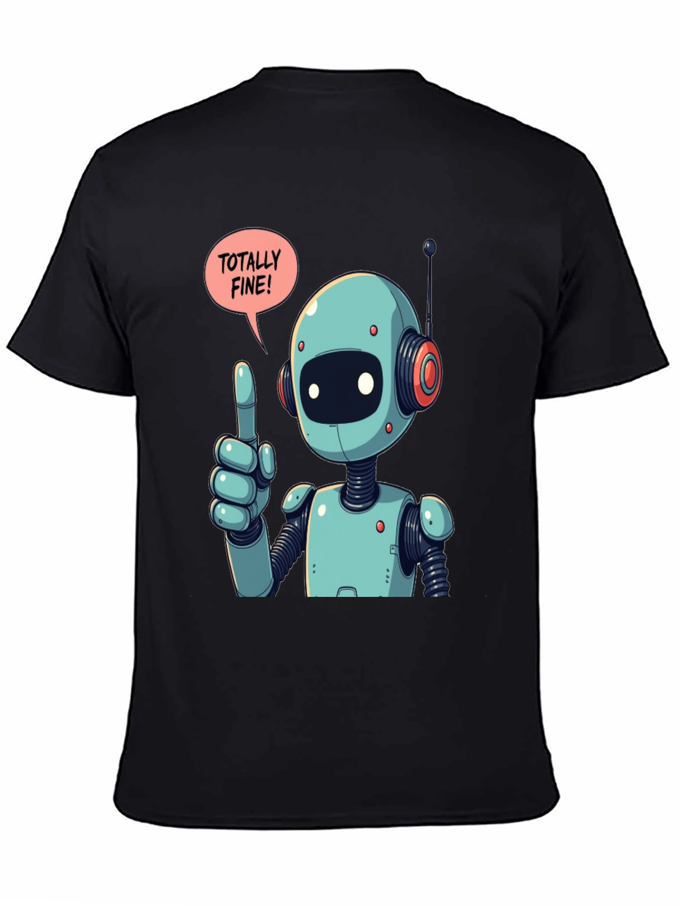 Totally Fine Robot Graphic Tee