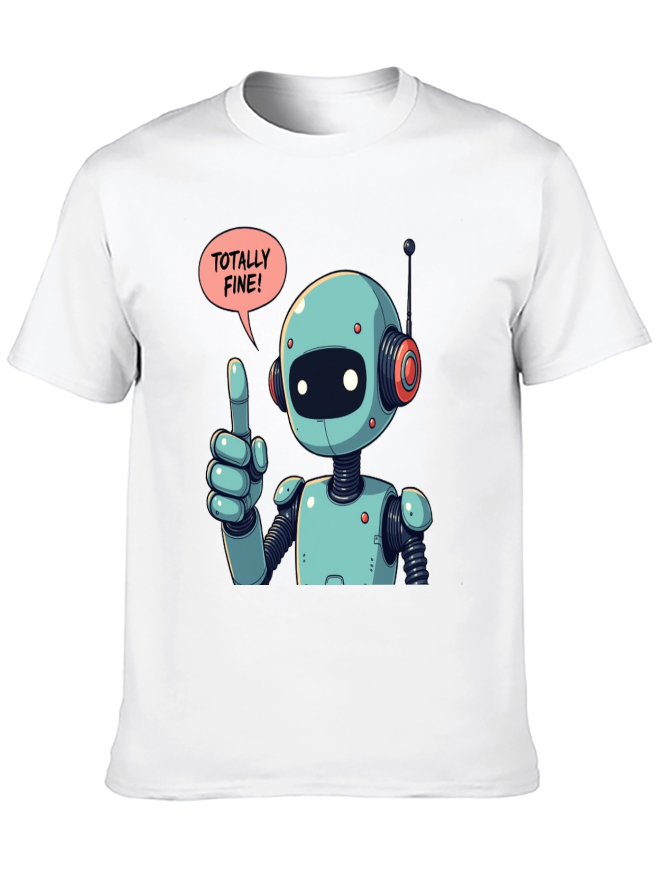 Totally Fine Robot Graphic Tee