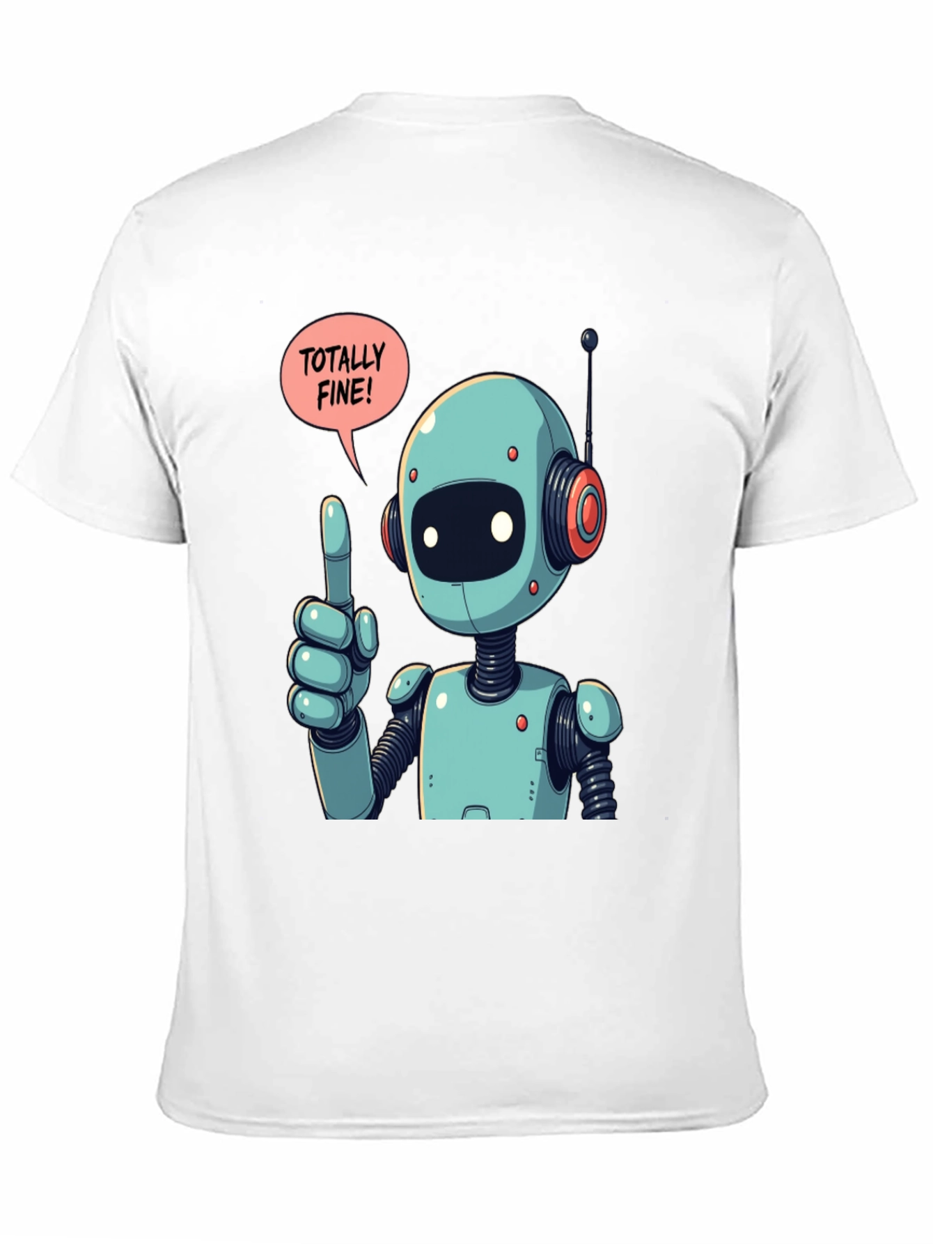 Totally Fine Robot Graphic Tee