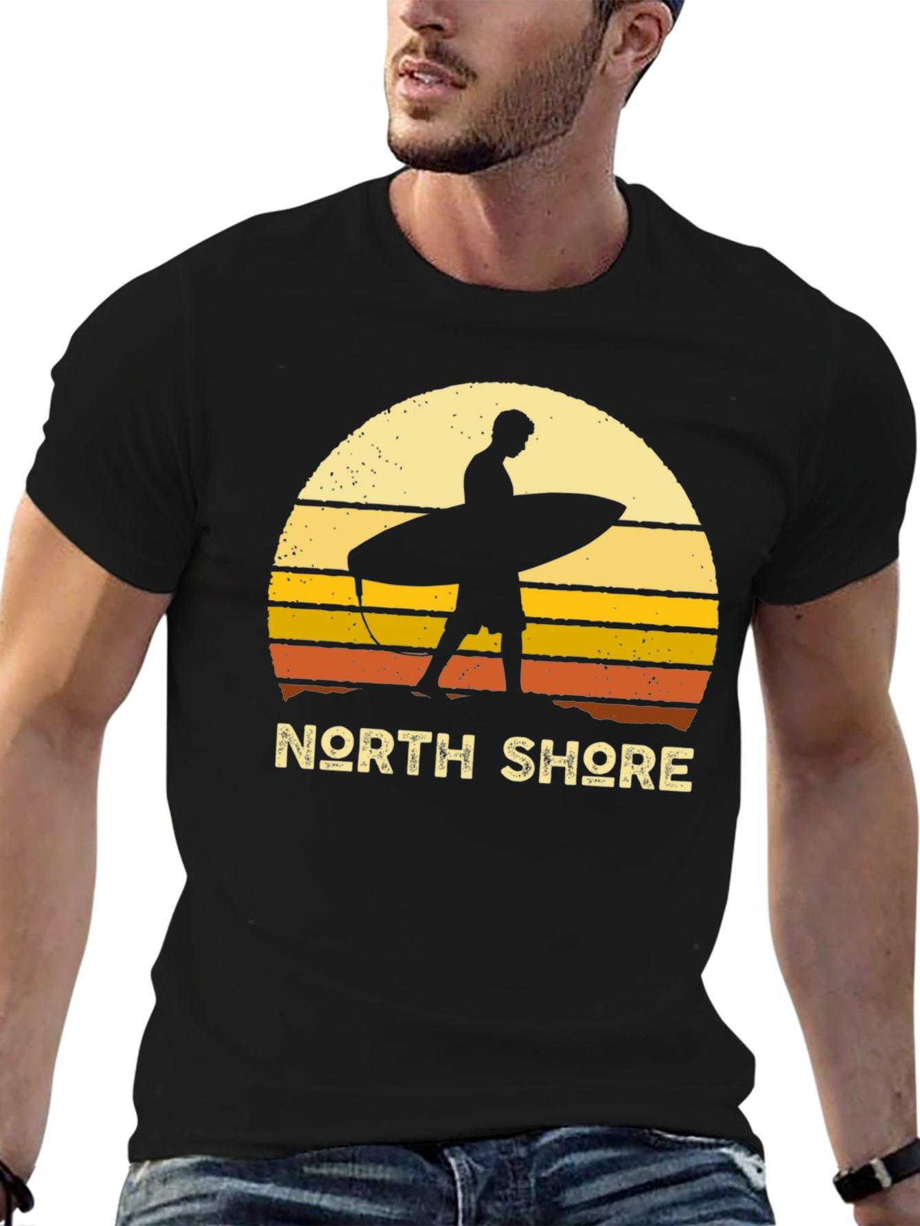 North Shore Surfer Graphic Tee