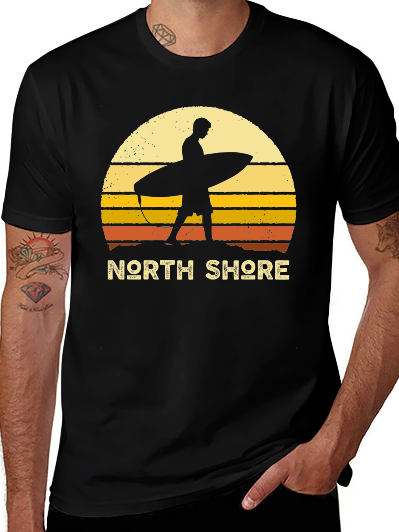 North Shore Surfer Graphic Tee