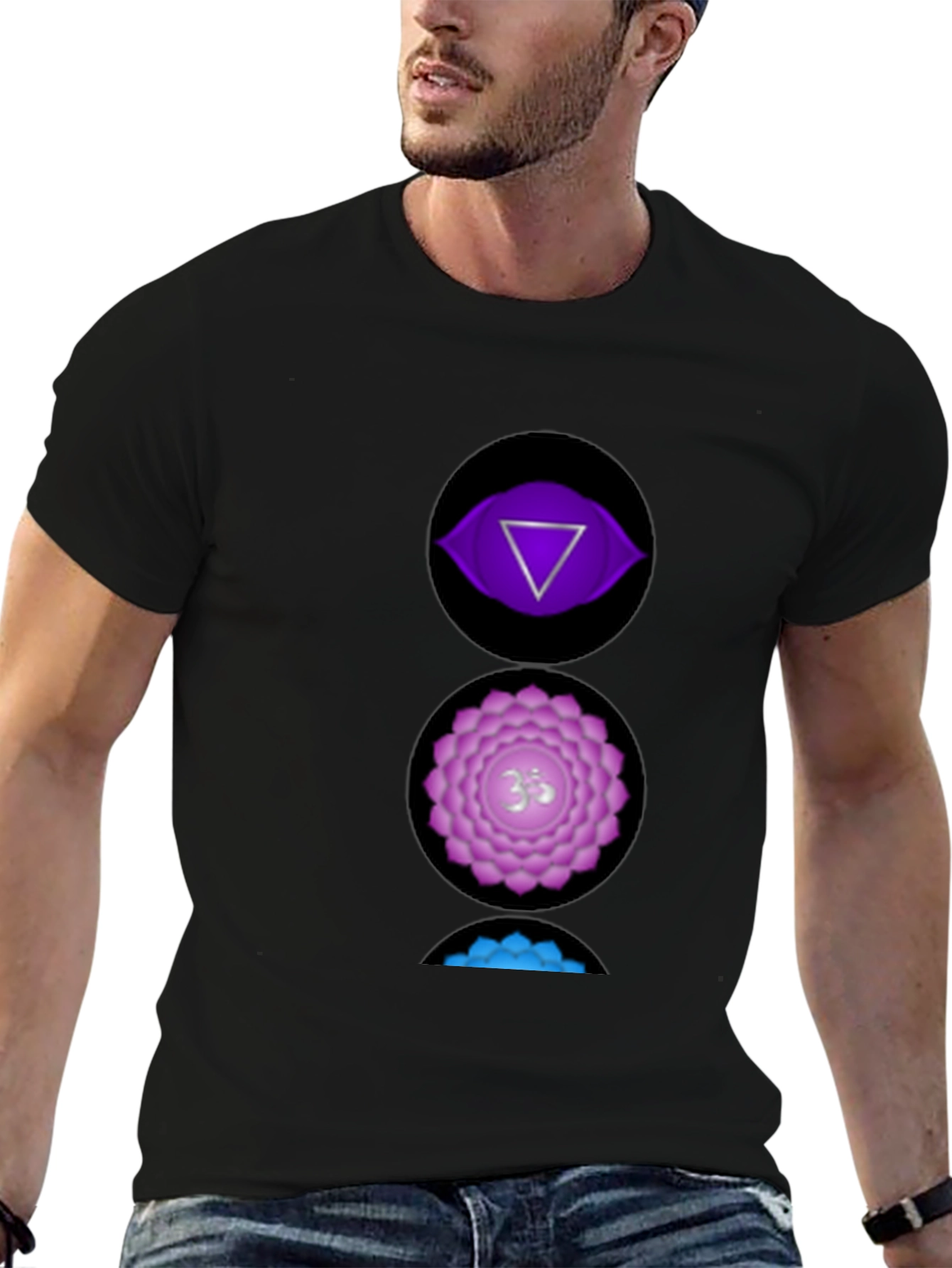 Chakra Symbol Graphic Tee - Spiritual Design