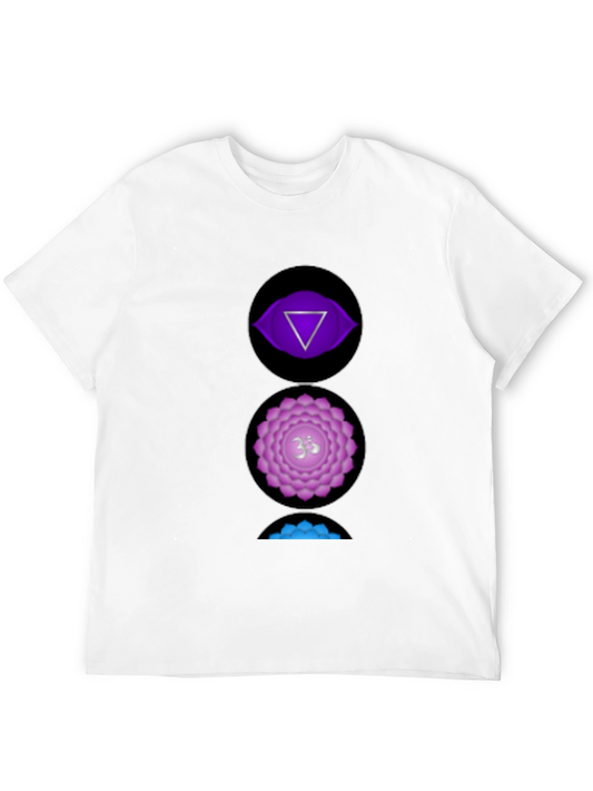 Chakra Symbol Graphic Tee - Spiritual Design