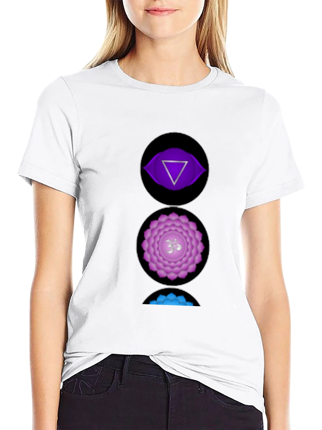 Chakra Symbol Graphic Tee - Spiritual Design