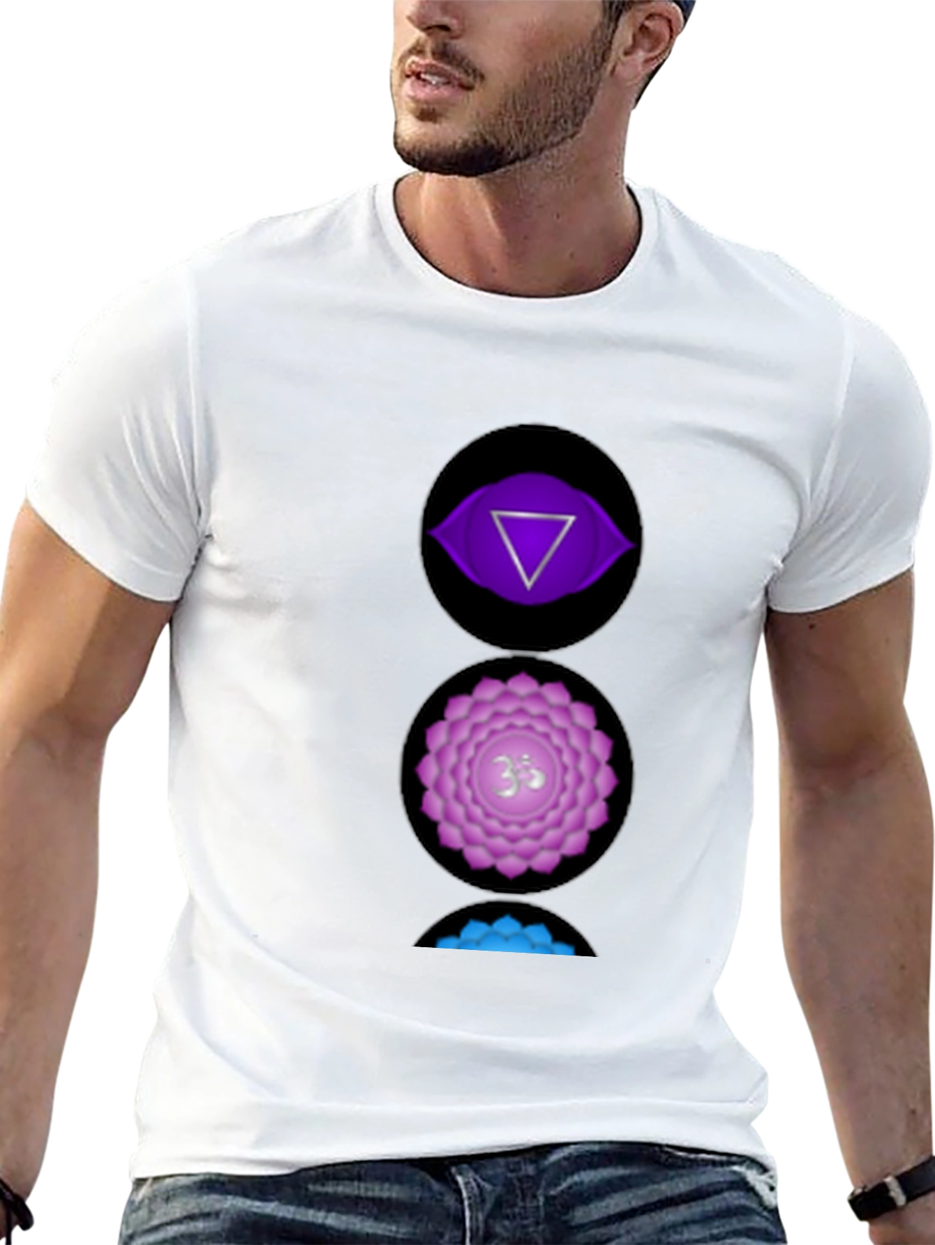 Chakra Symbol Graphic Tee - Spiritual Design