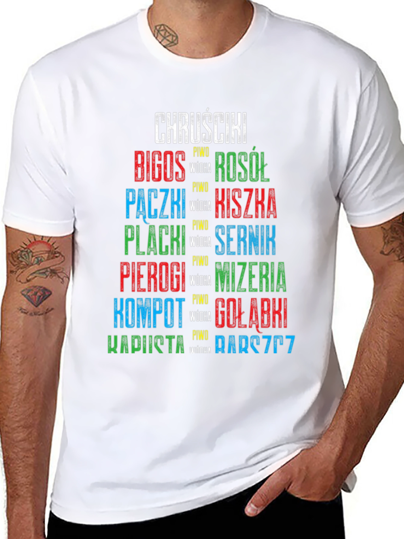 Polish Food T-Shirt: Bigos Pierogi Kapusta & More!
