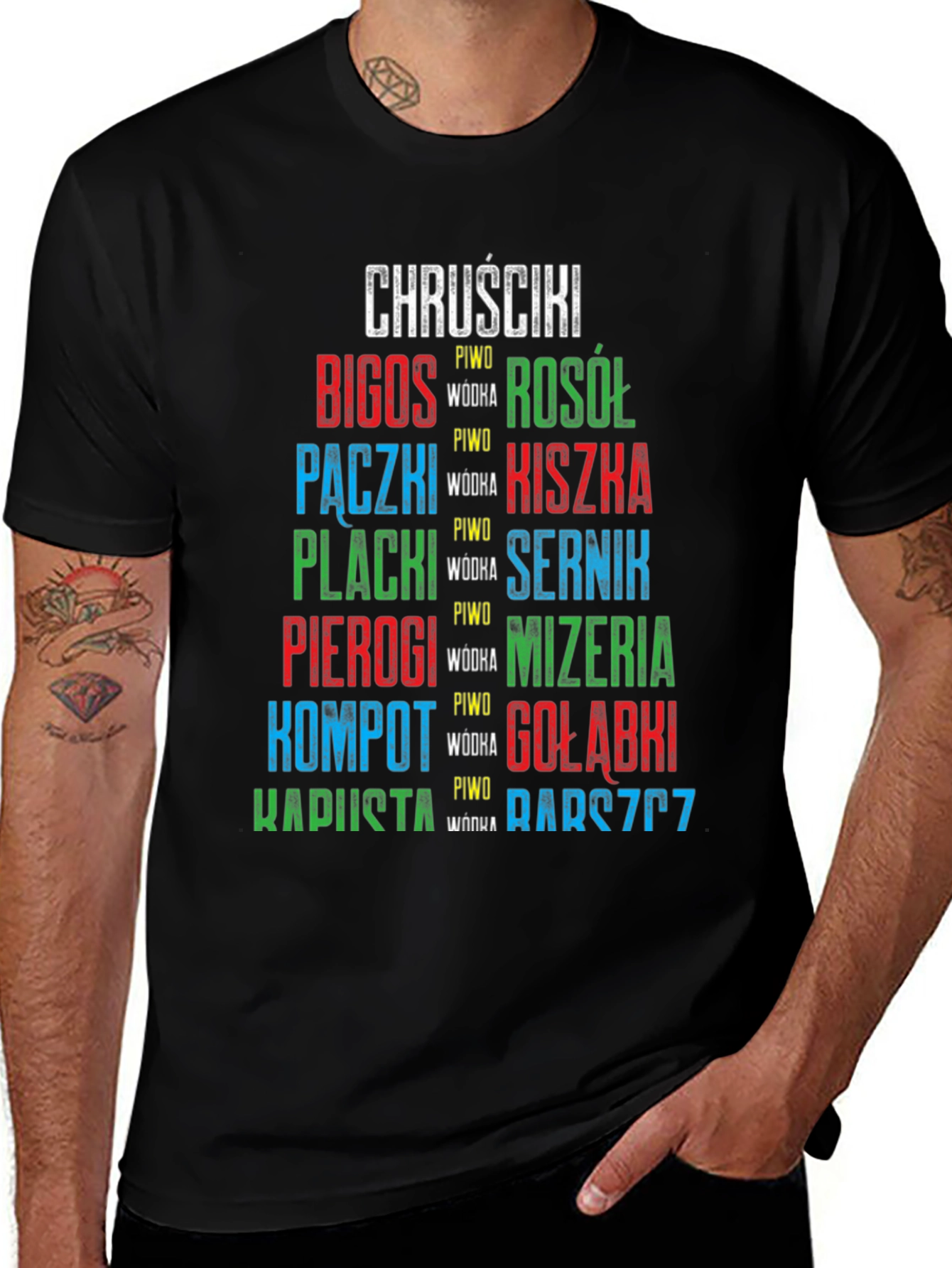 Polish Food T-Shirt: Bigos Pierogi Kapusta & More!