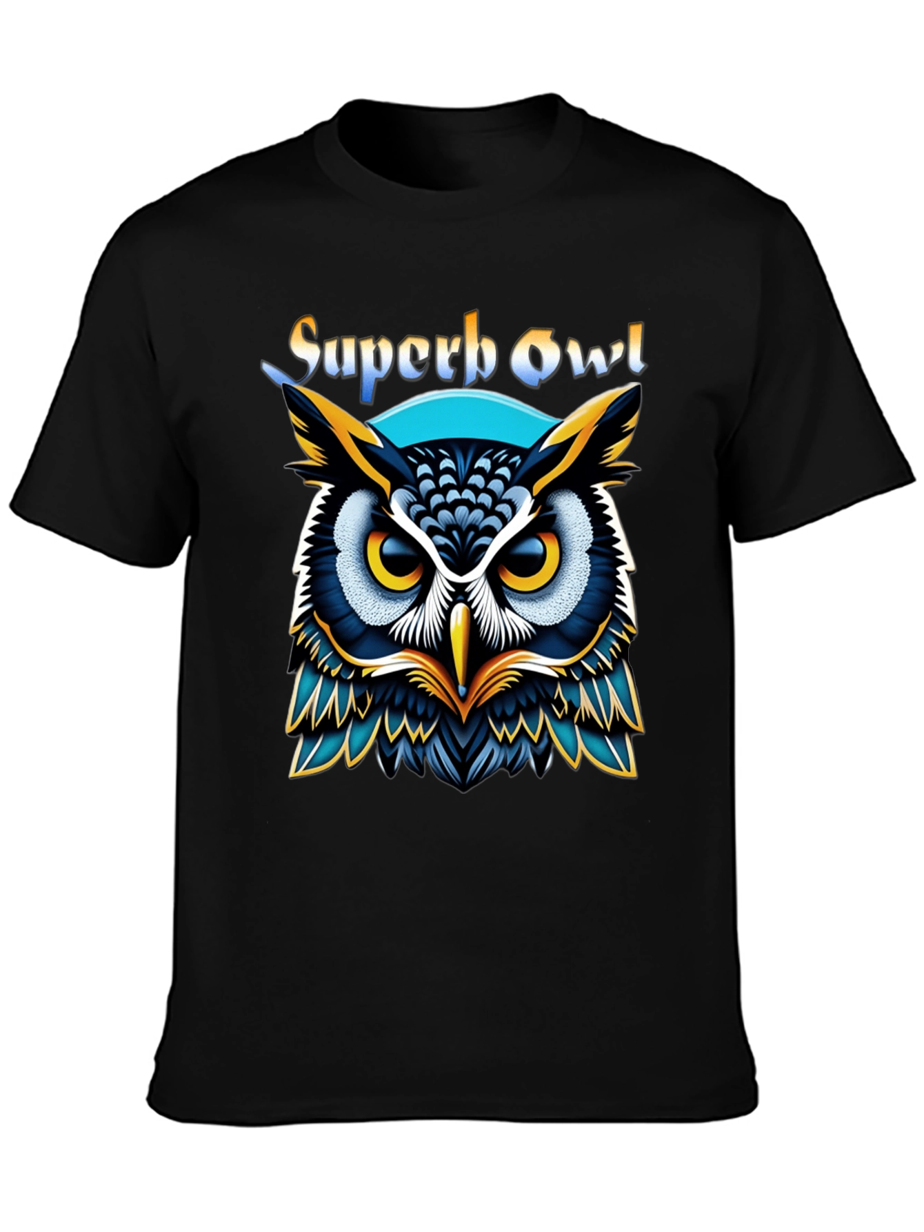 Superb Owl Graphic T-Shirt - Black