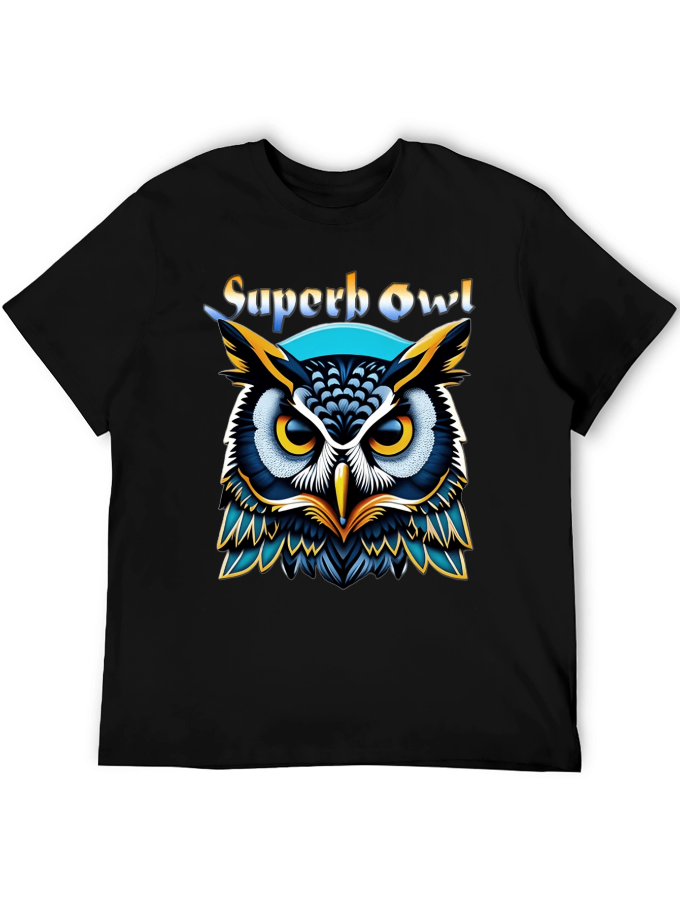 Superb Owl Graphic T-Shirt - Black