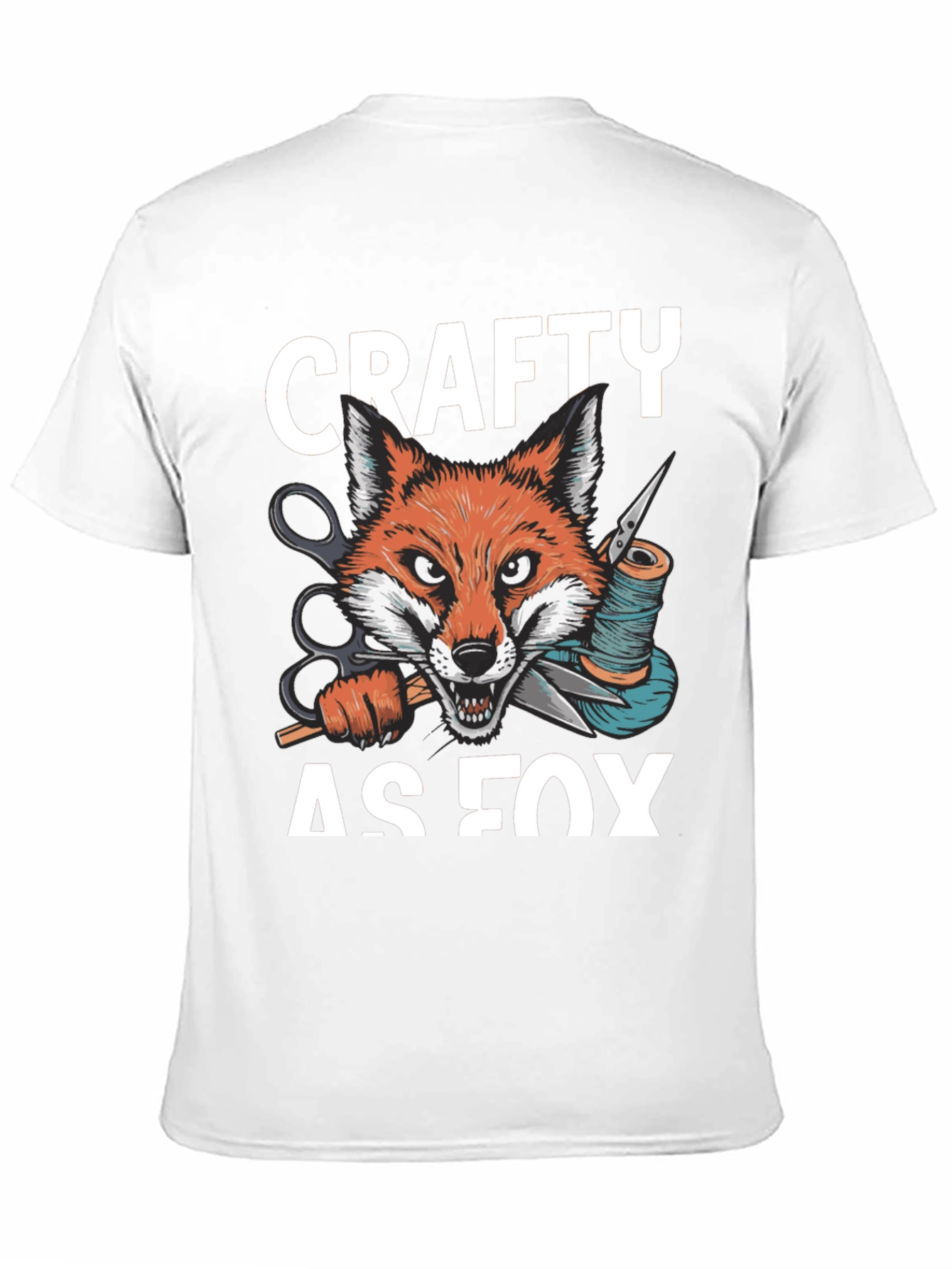 Crafty As Fox T-Shirt - Sewing Artisan Apparel