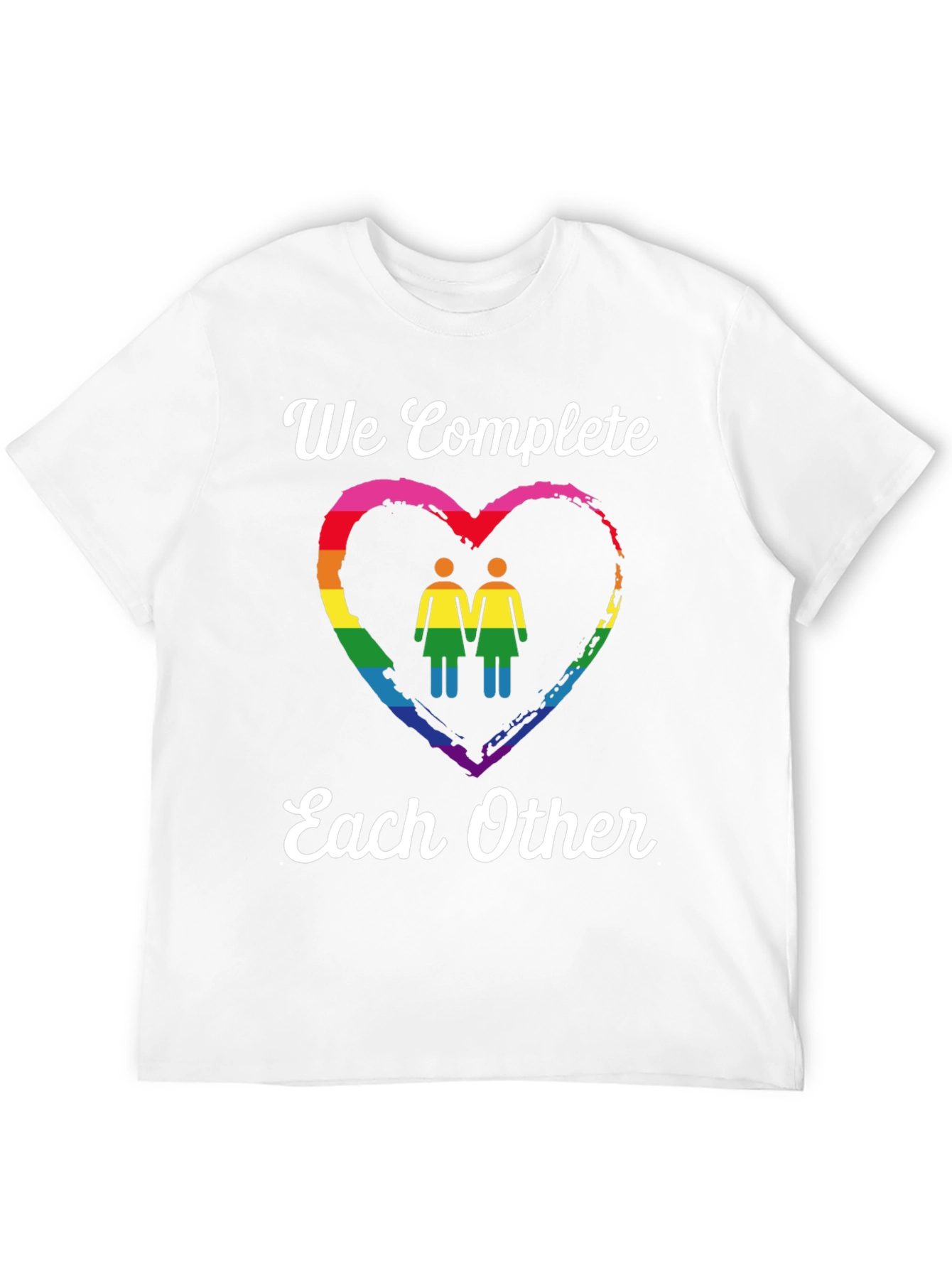 LGBTQ+ Pride T-Shirt: We Complete Each Other