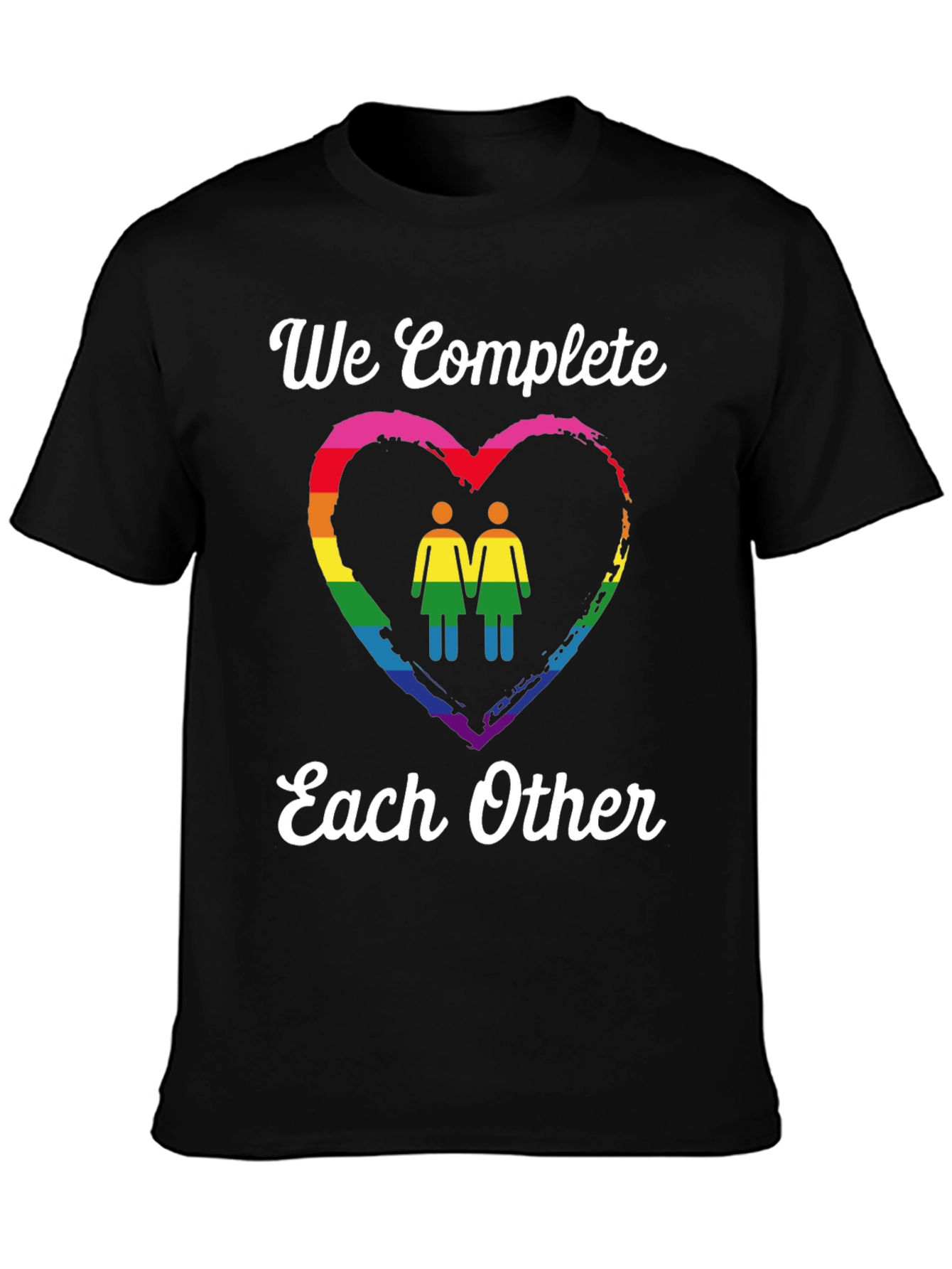 LGBTQ+ Pride T-Shirt: We Complete Each Other