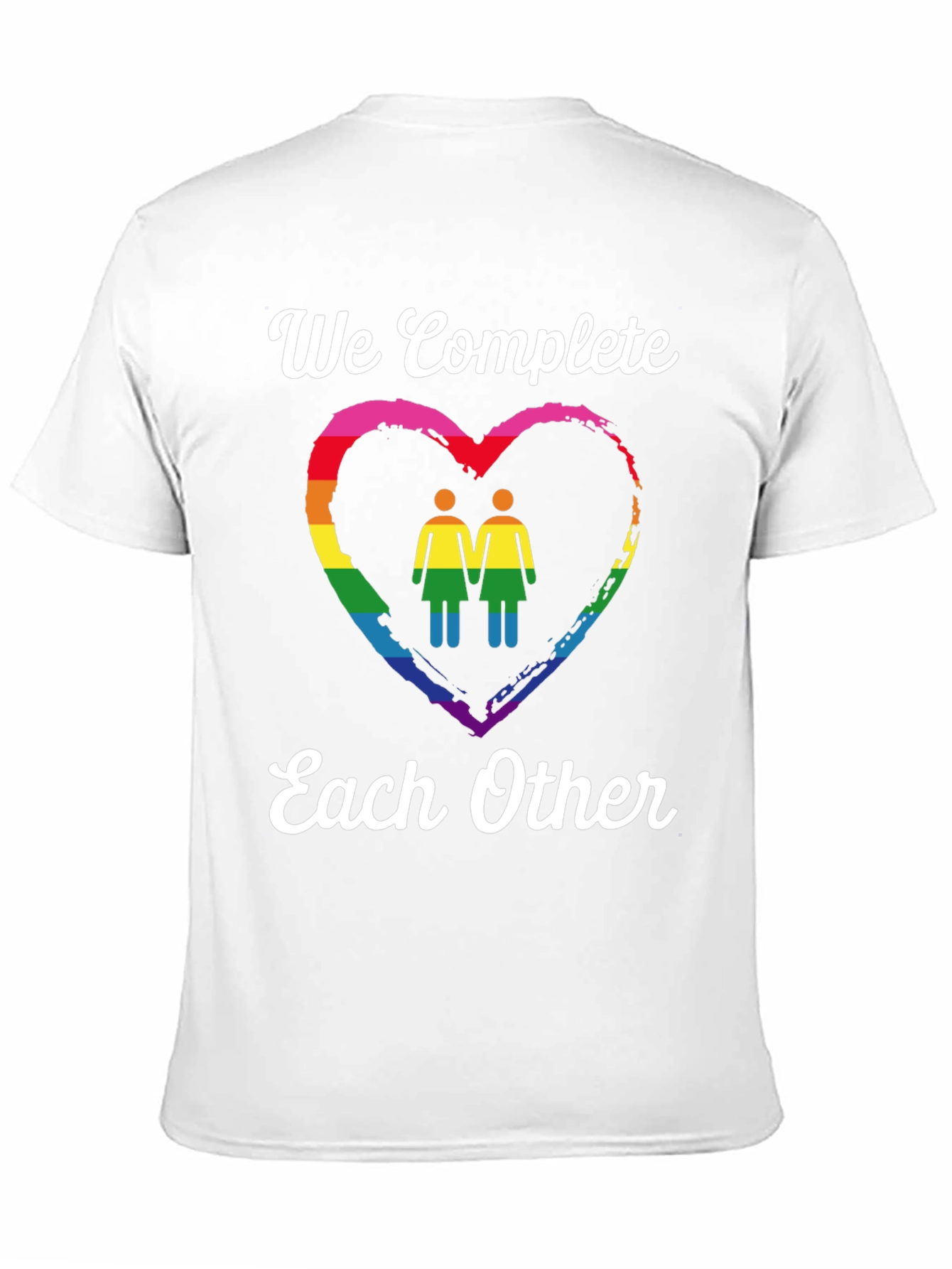 LGBTQ+ Pride T-Shirt: We Complete Each Other