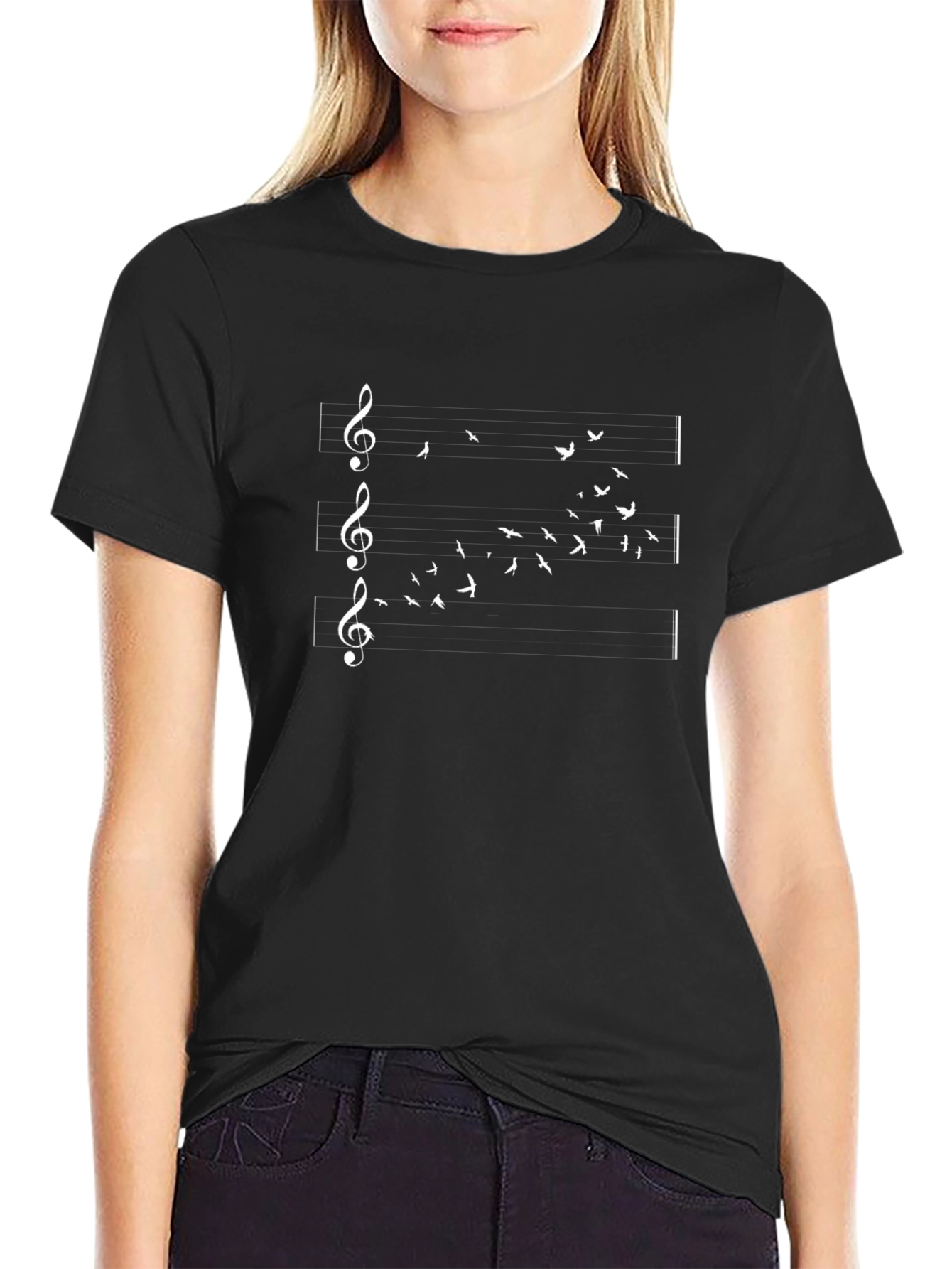 Musical Flight Black T-Shirt