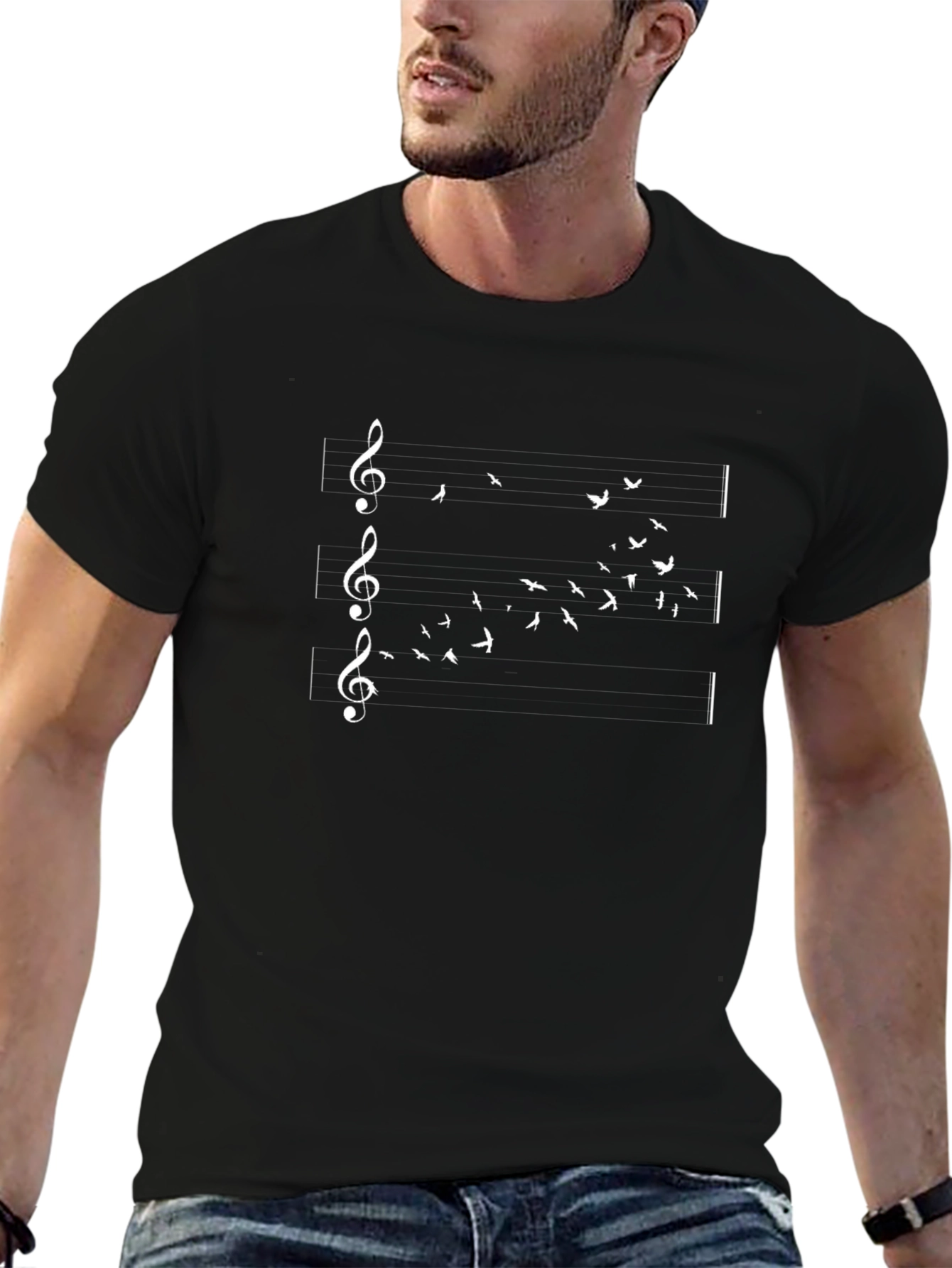 Musical Flight Black T-Shirt