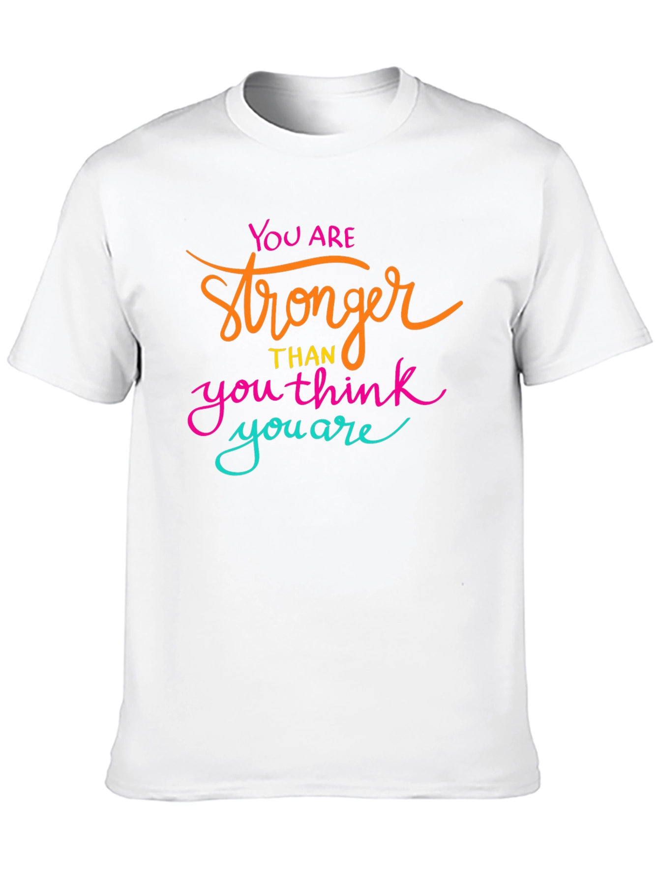 Motivational Stronger Than You Think Black T-Shirt