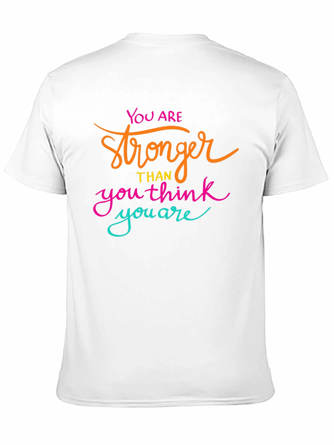 Motivational Stronger Than You Think Black T-Shirt