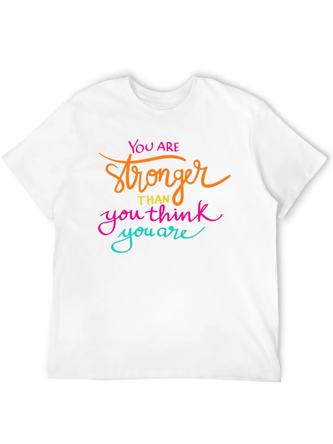 Motivational Stronger Than You Think Black T-Shirt