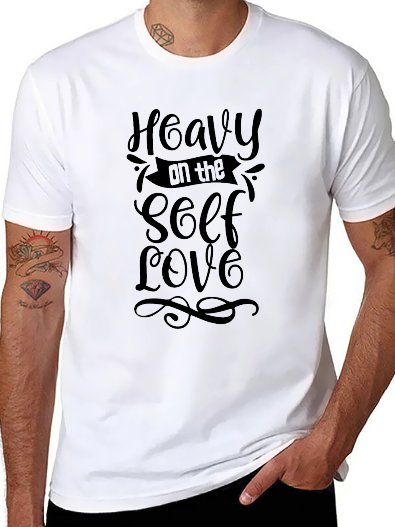 Heavy on the Self Love Black T-Shirt