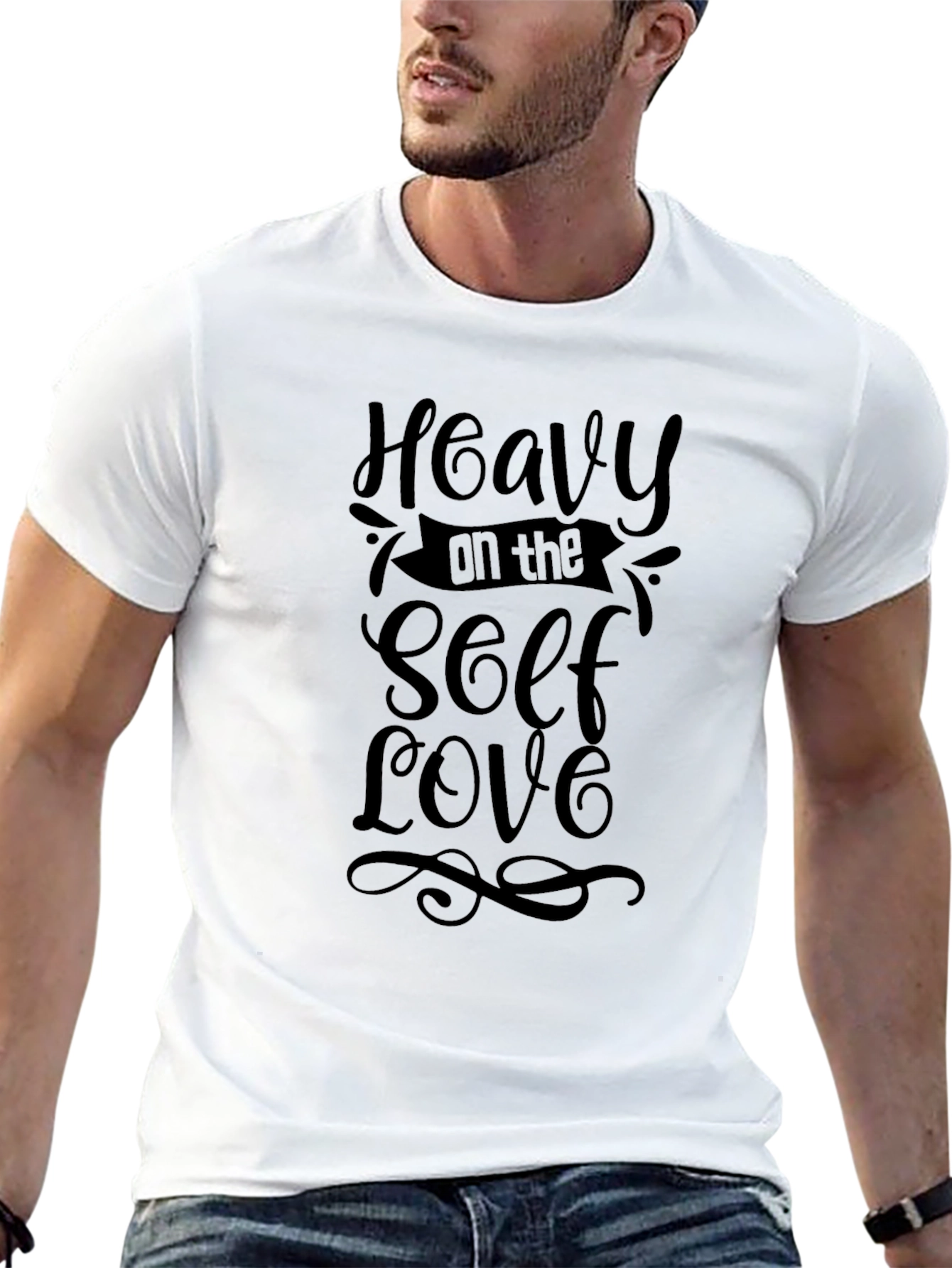 Heavy on the Self Love Black T-Shirt