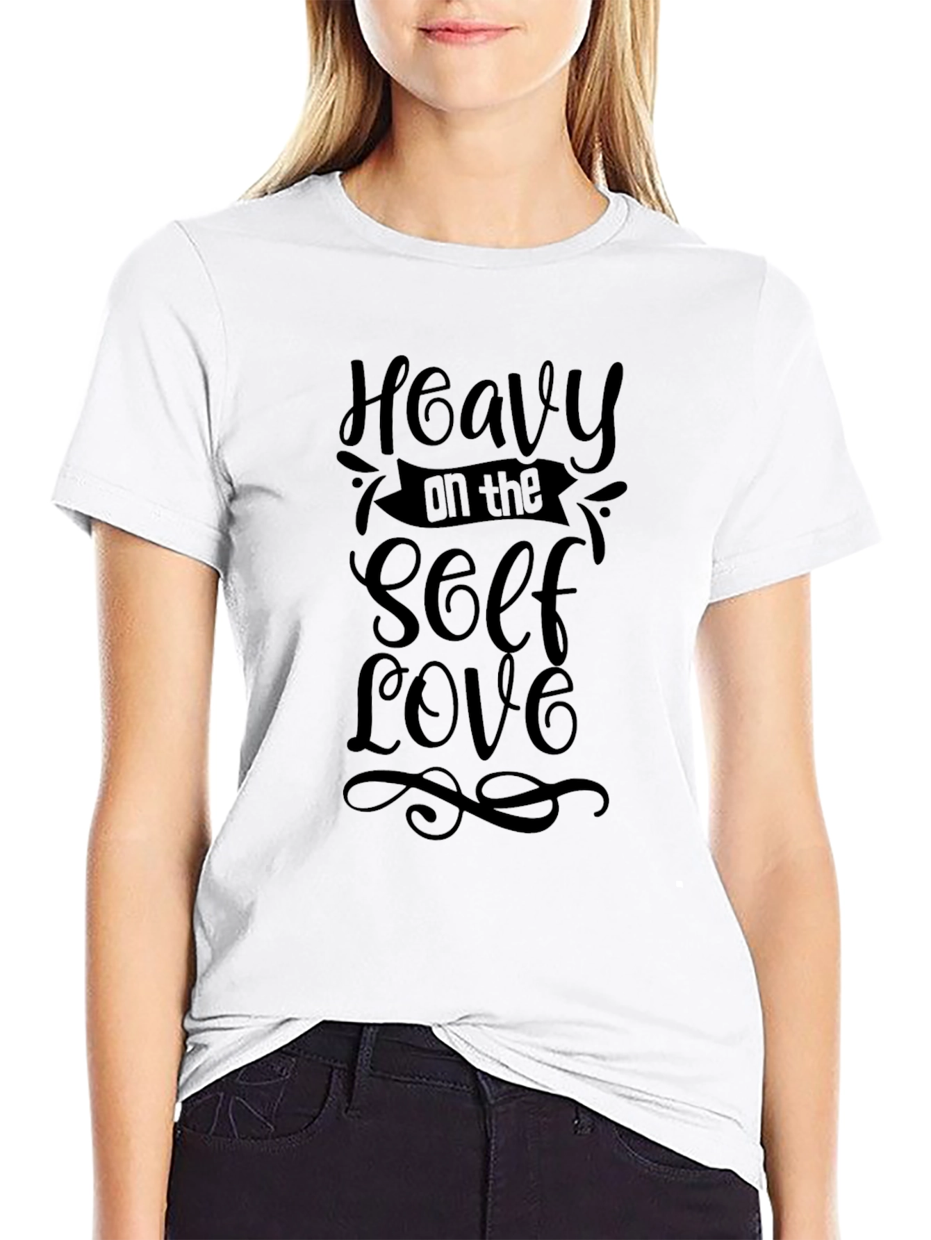 Heavy on the Self Love Black T-Shirt