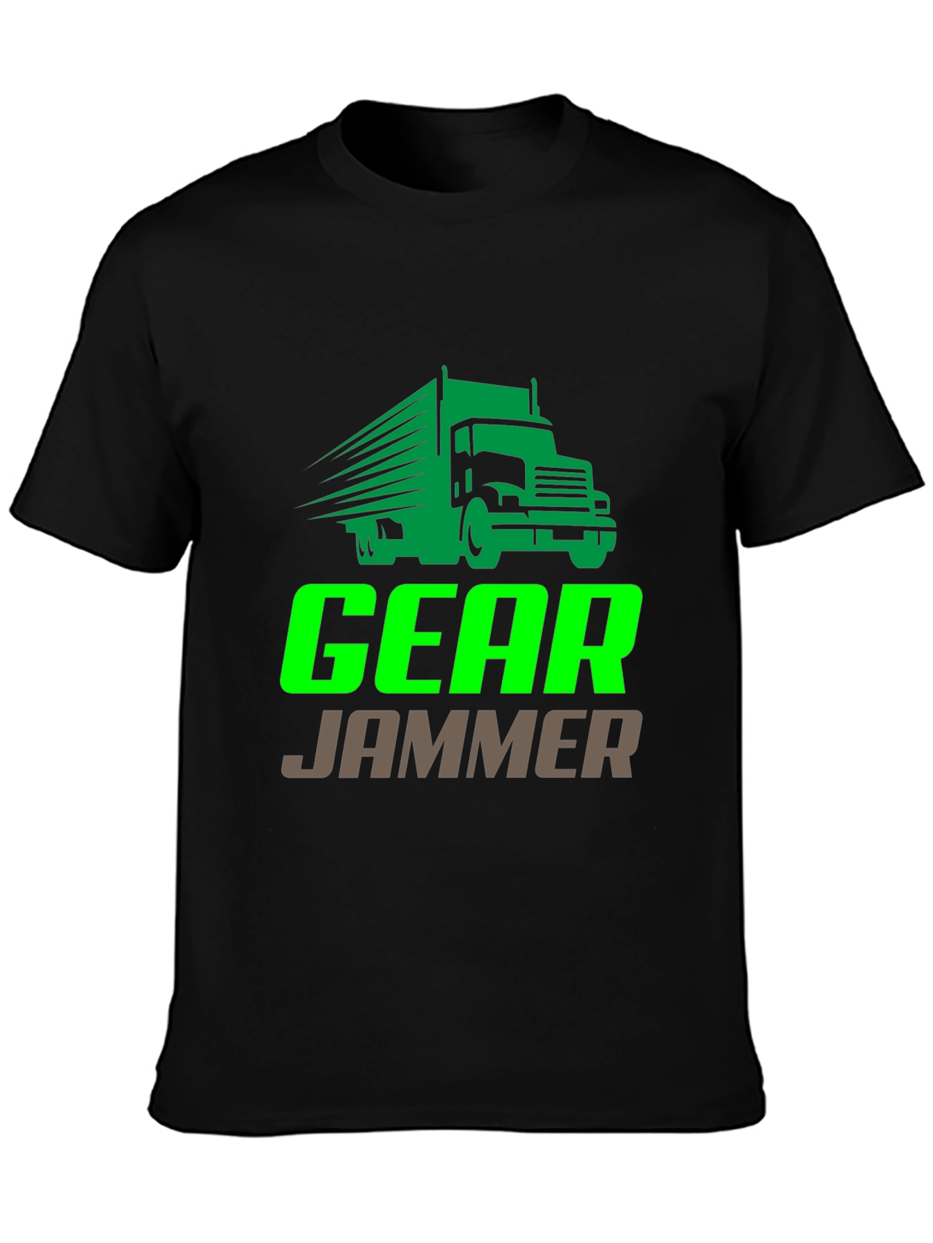 Gear Jammer Trucker T-Shirt - Black