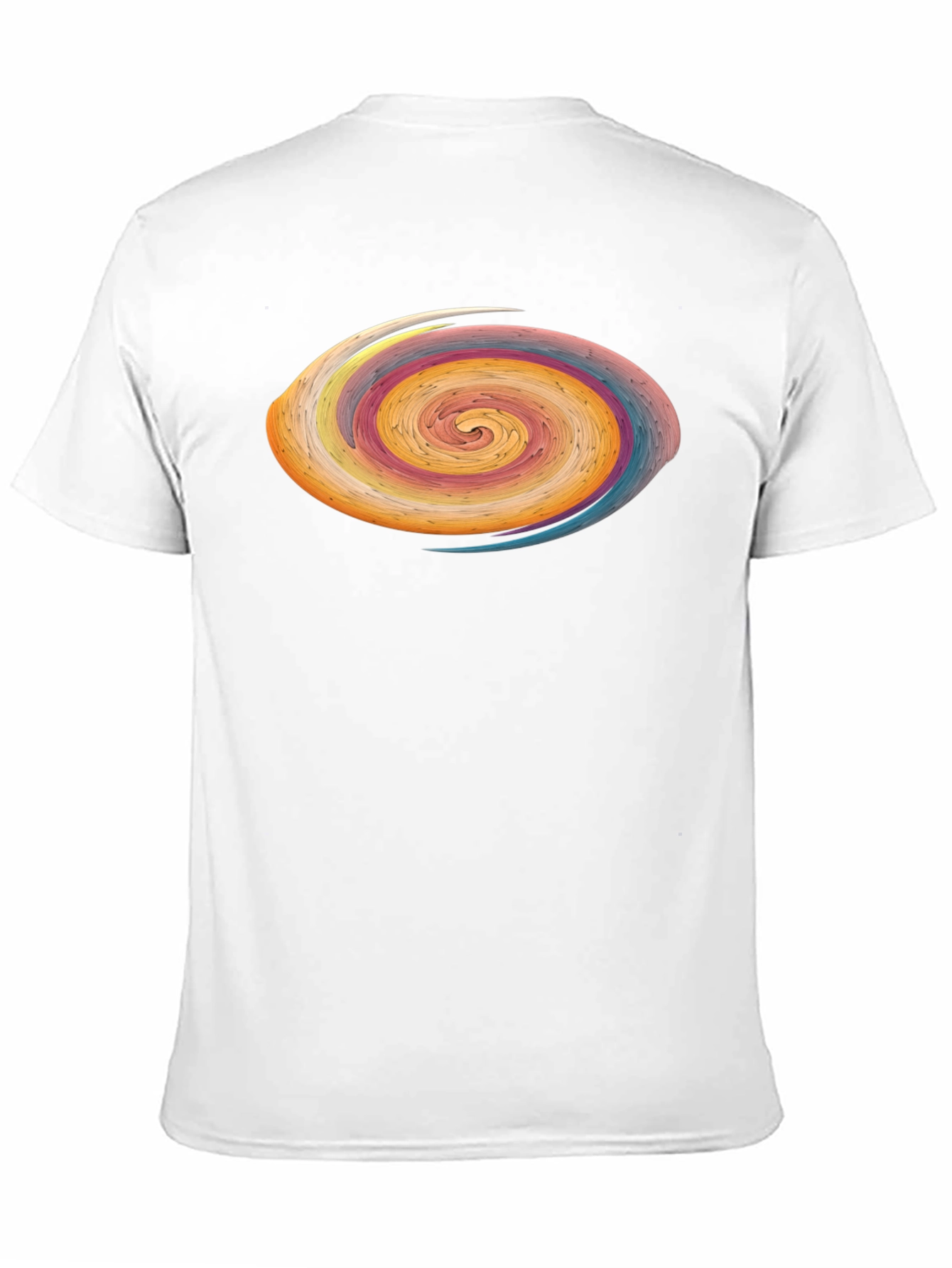 Abstract Swirl Graphic Tee - Modern Art Style