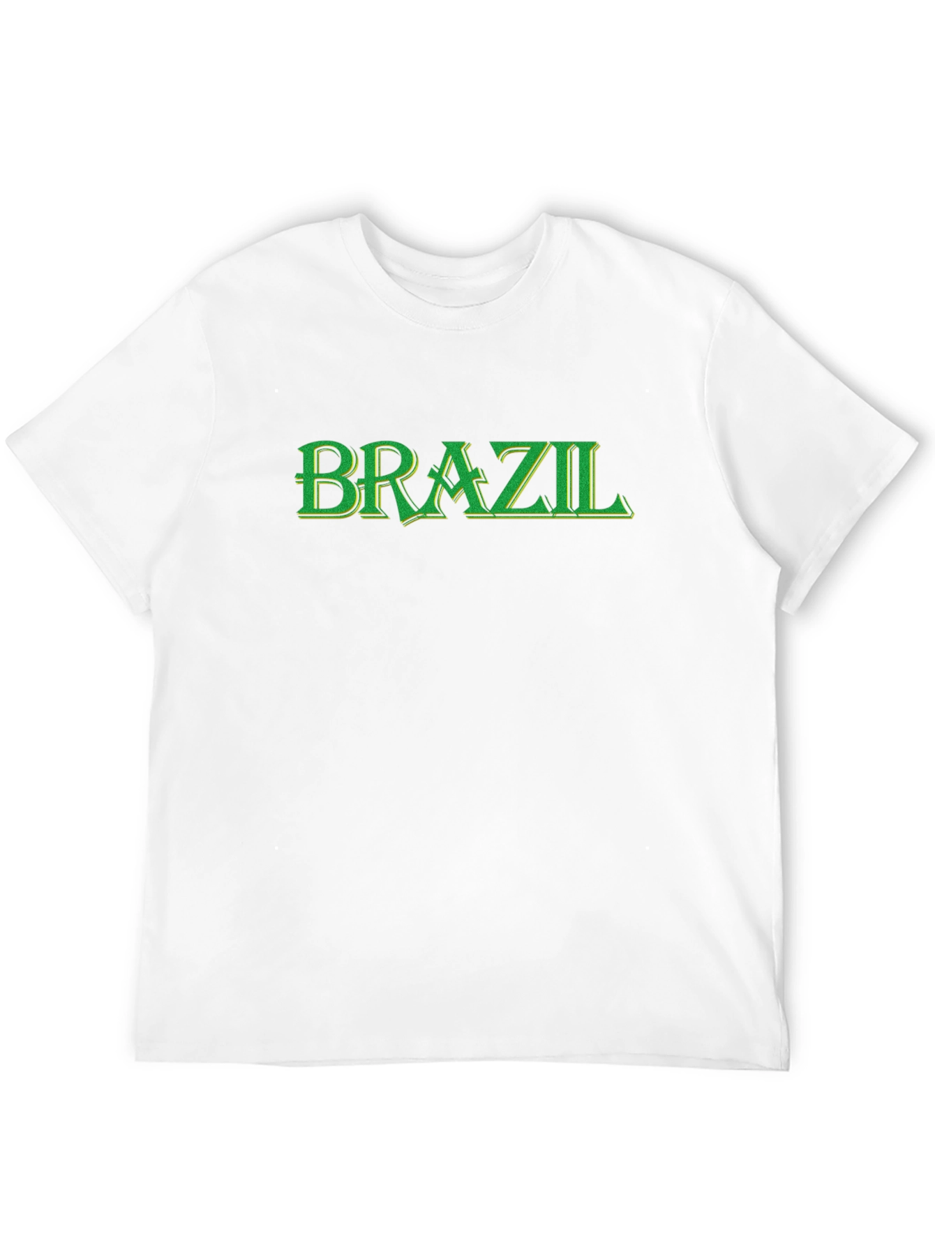 Brazil T-Shirt - Black Green Lettering