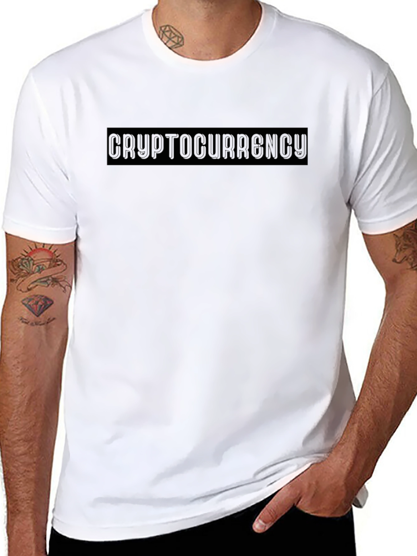 Cryptocurrency Black T-Shirt - Modern Style
