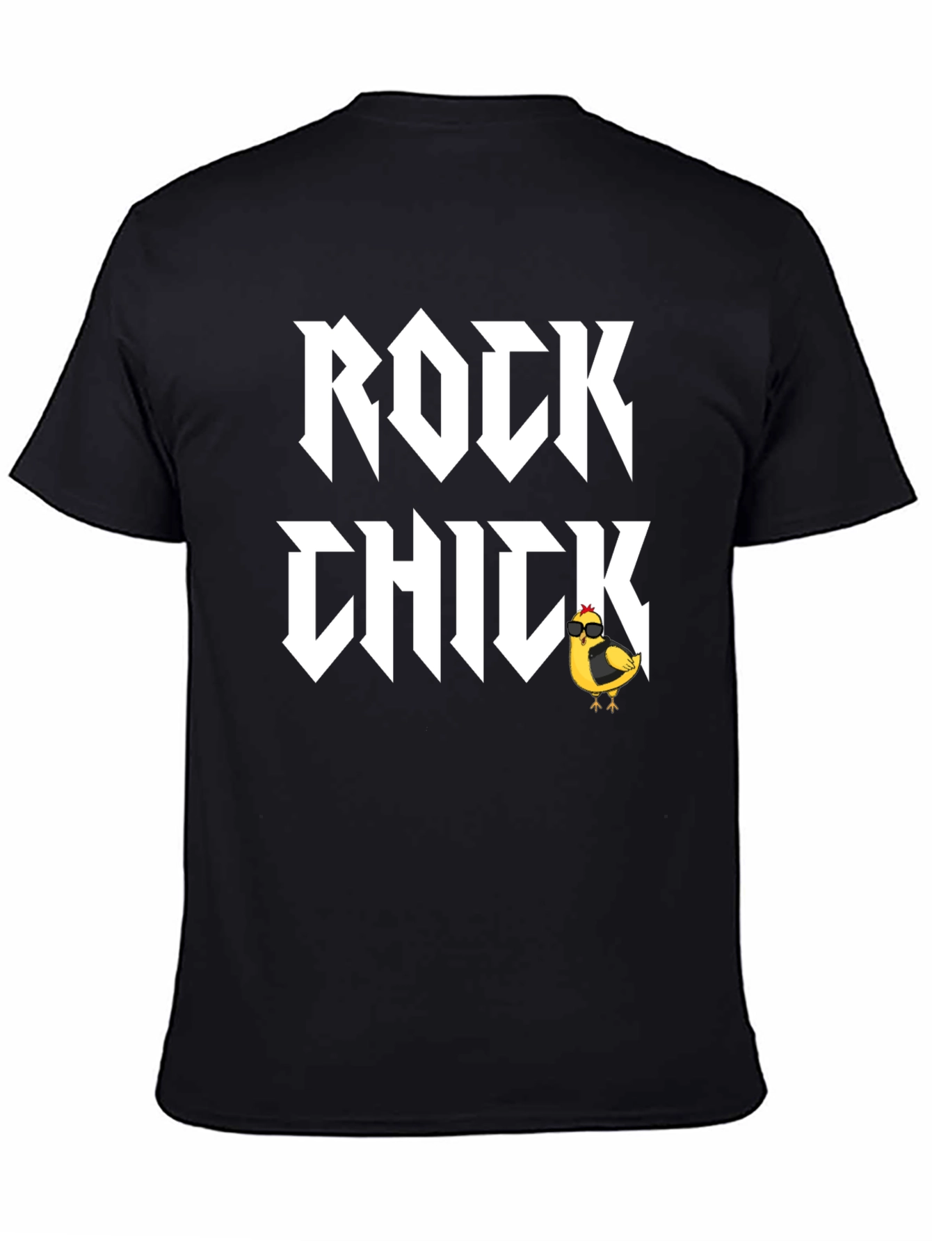 Rock Chick T-Shirt - Cool Chicken Graphic