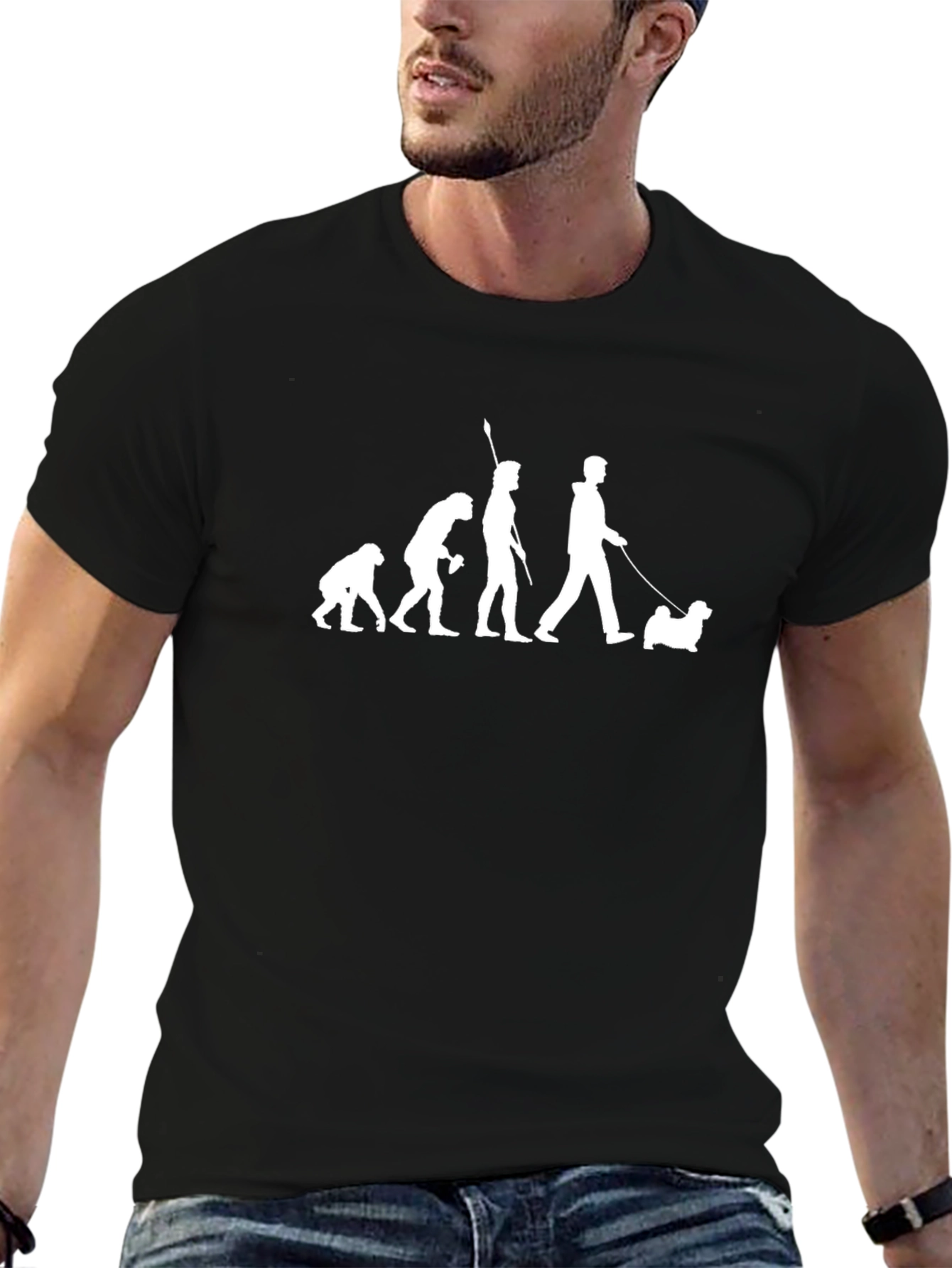 Evolution of Dog Walking T-Shirt