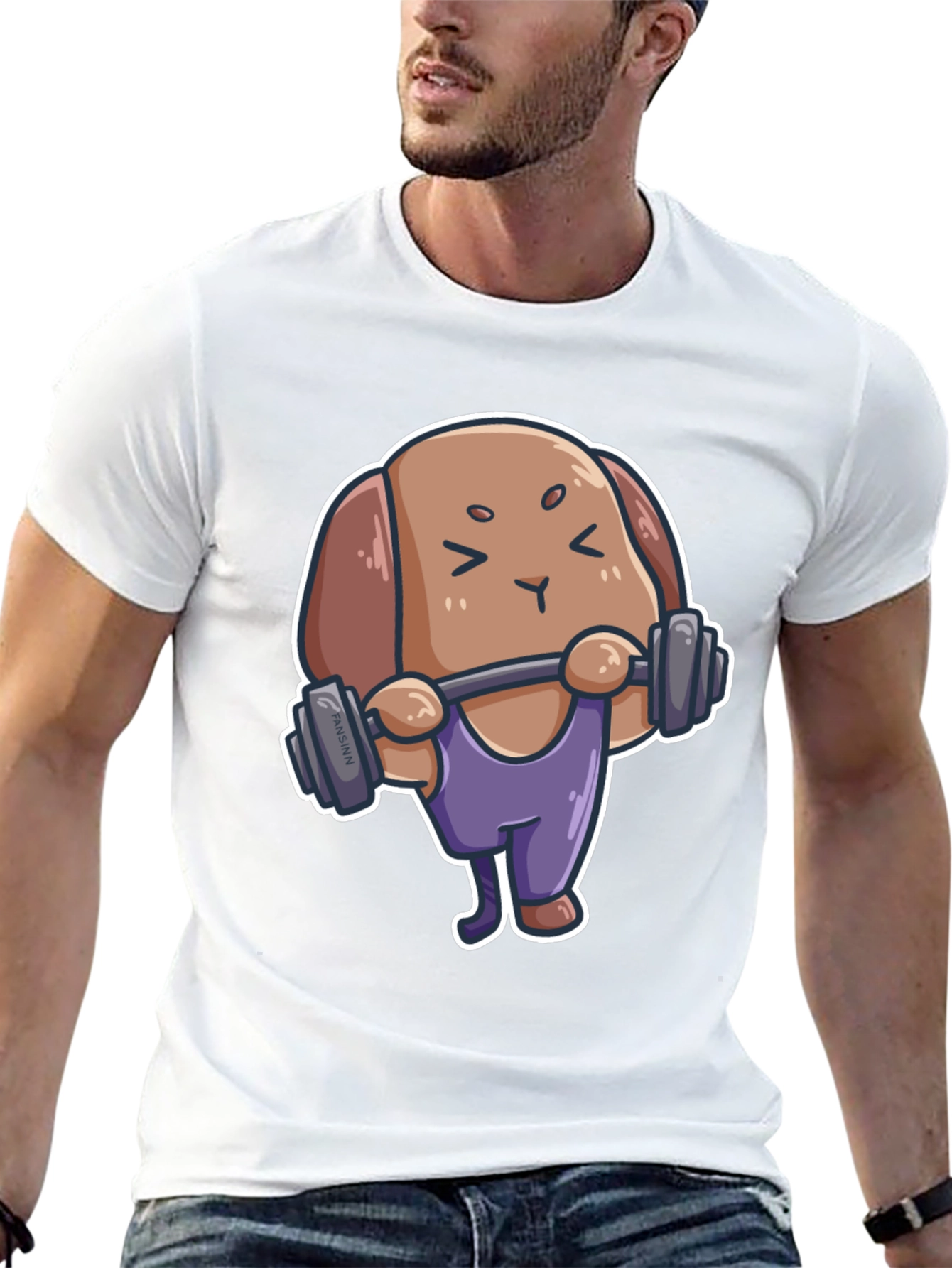Cute Dog Gym T-Shirt - Workout Pup Tee