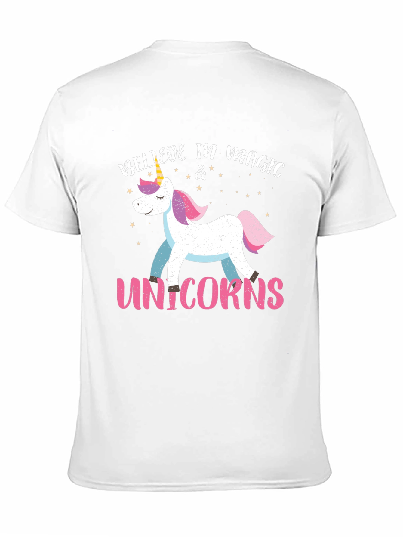 Believe in Magic Unicorns Black T-Shirt