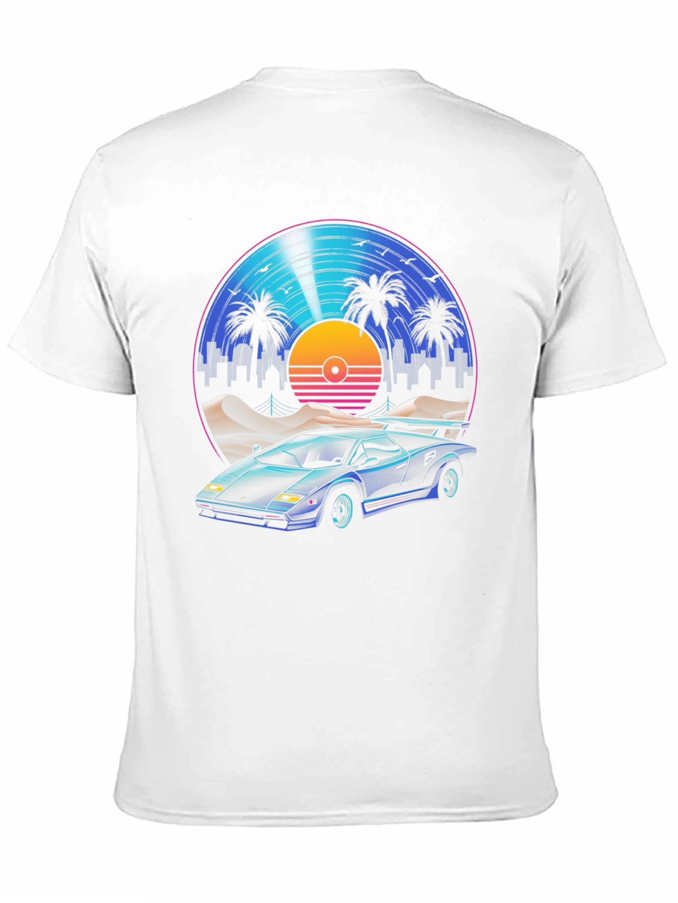 Retro Wave Car Graphic T-Shirt