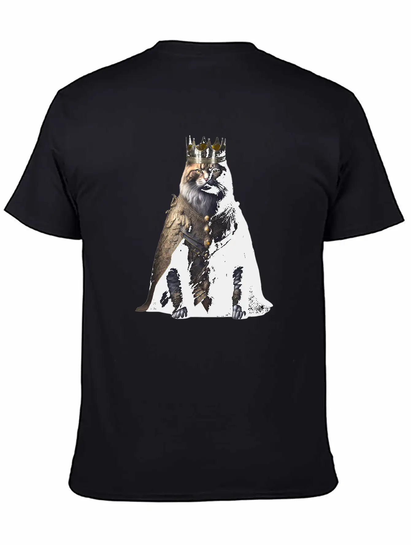 A Cat Dressed As A King Comfortable Minimalist Graphic Tee – Summer Style Essential