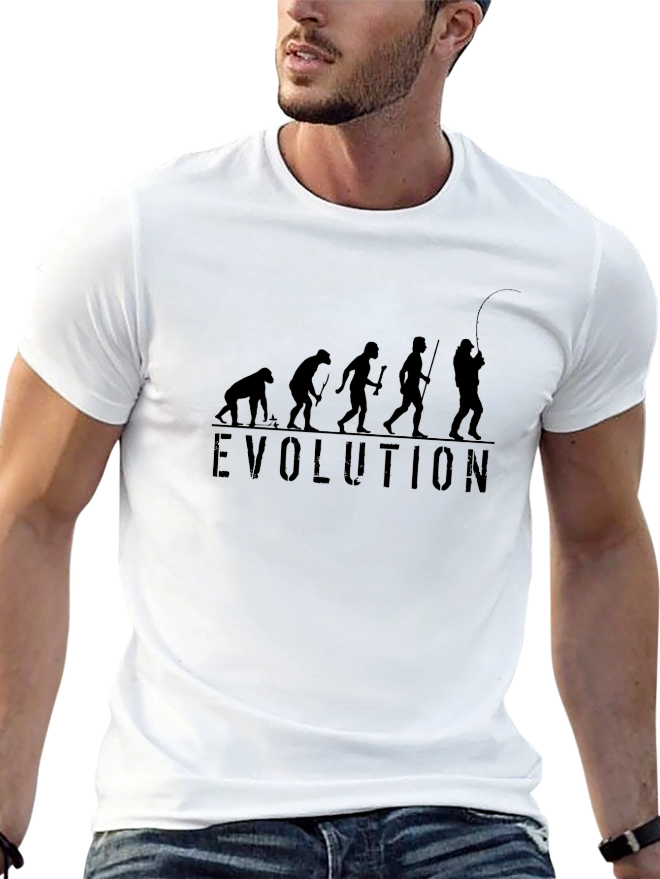 Evolution of Angler T-Shirt - Funny Fishing Tee