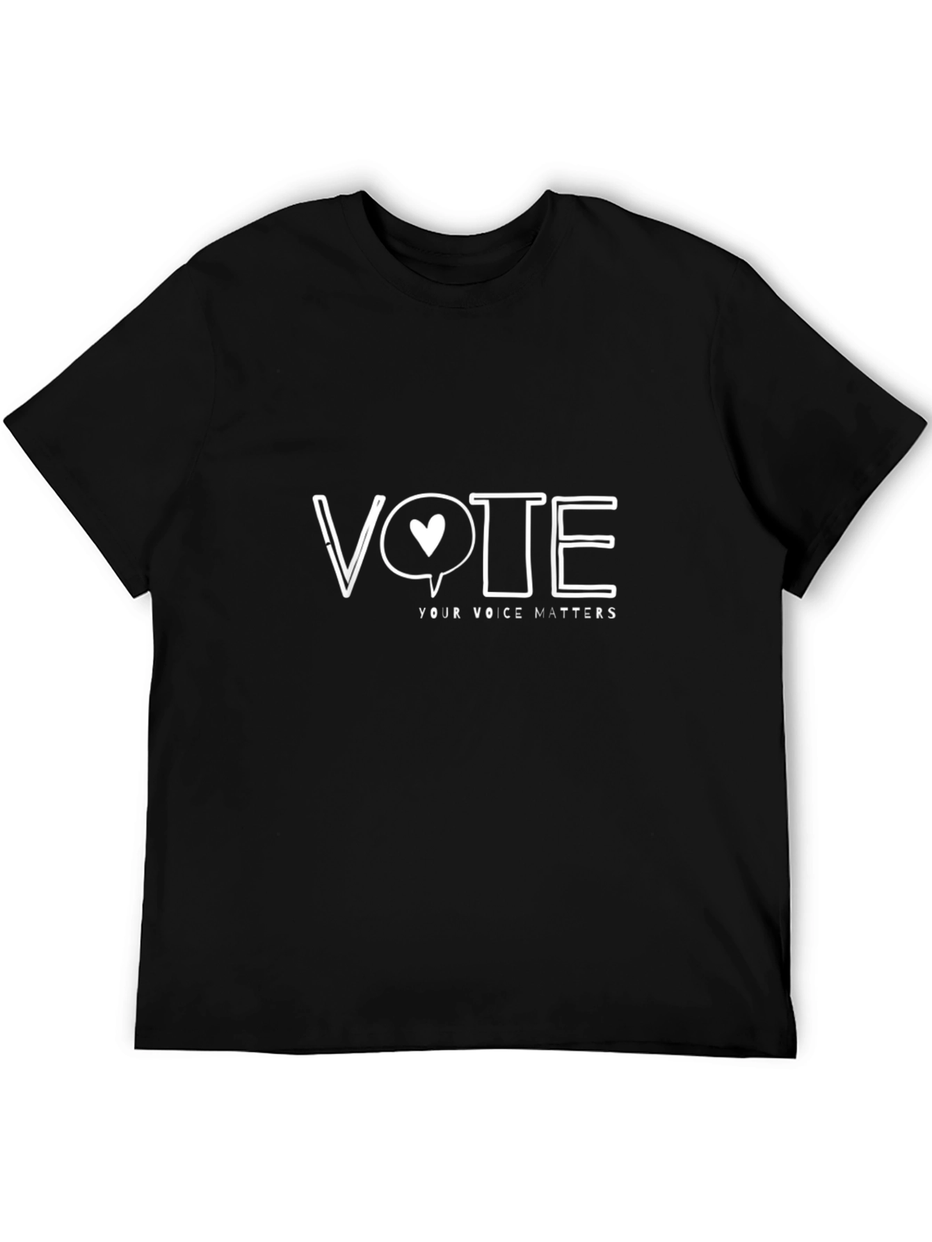 Vote Your Voice Matters T-Shirt - Black