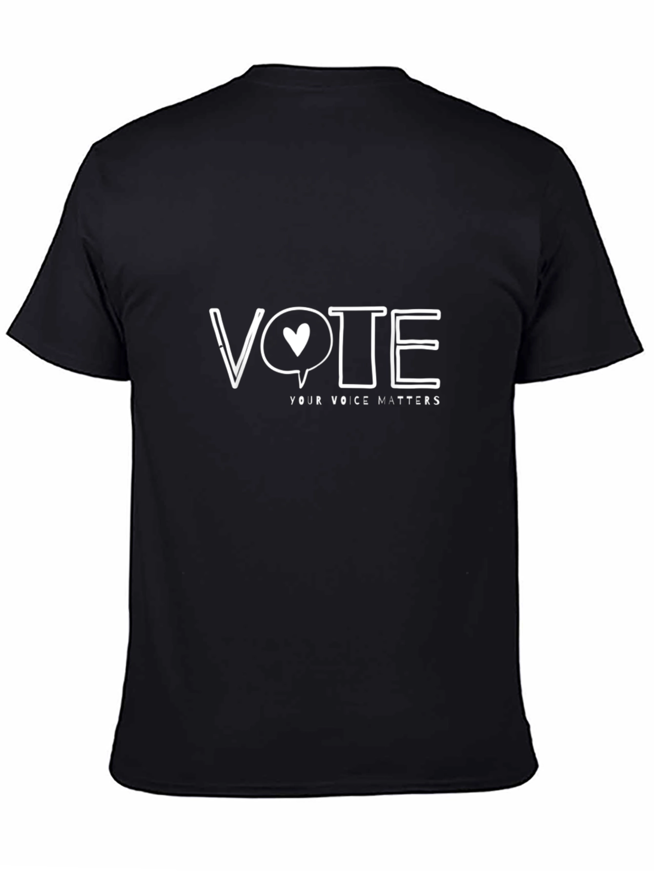 Vote Your Voice Matters T-Shirt - Black