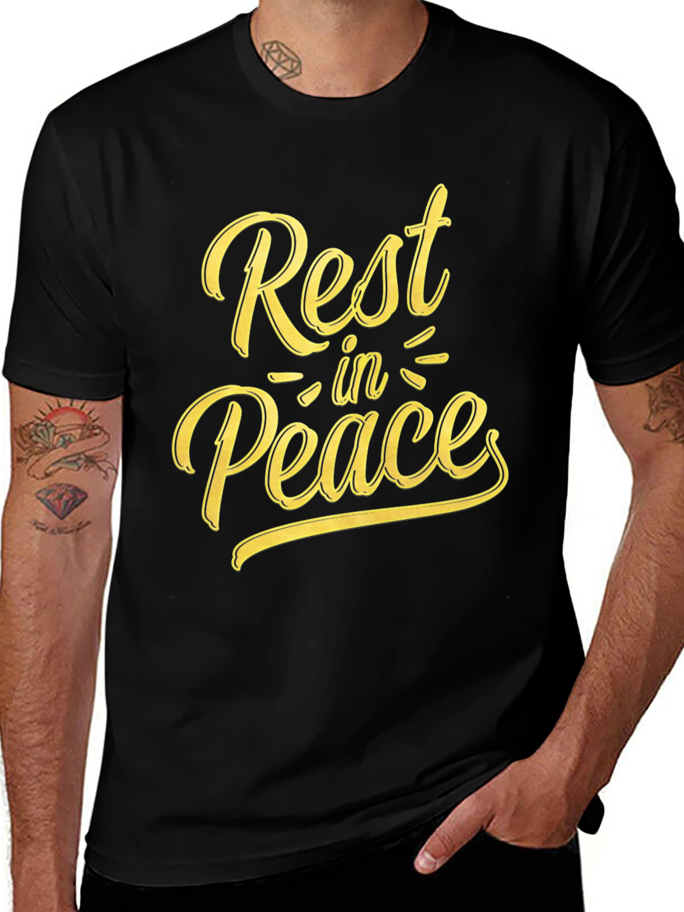 Rest in Peace Graphic Tee - Black