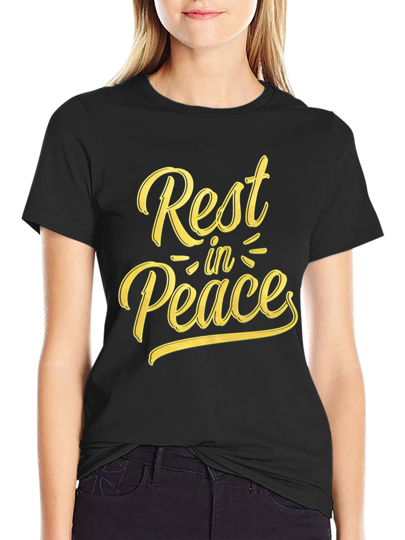 Rest in Peace Graphic Tee - Black
