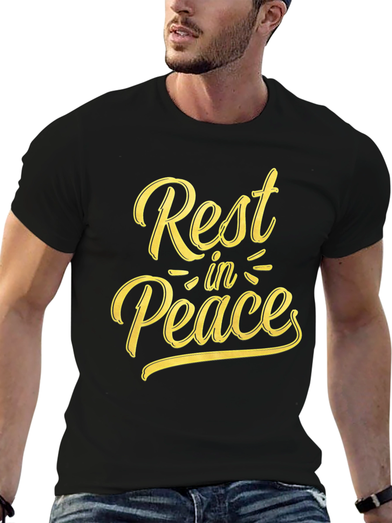 Rest in Peace Graphic Tee - Black