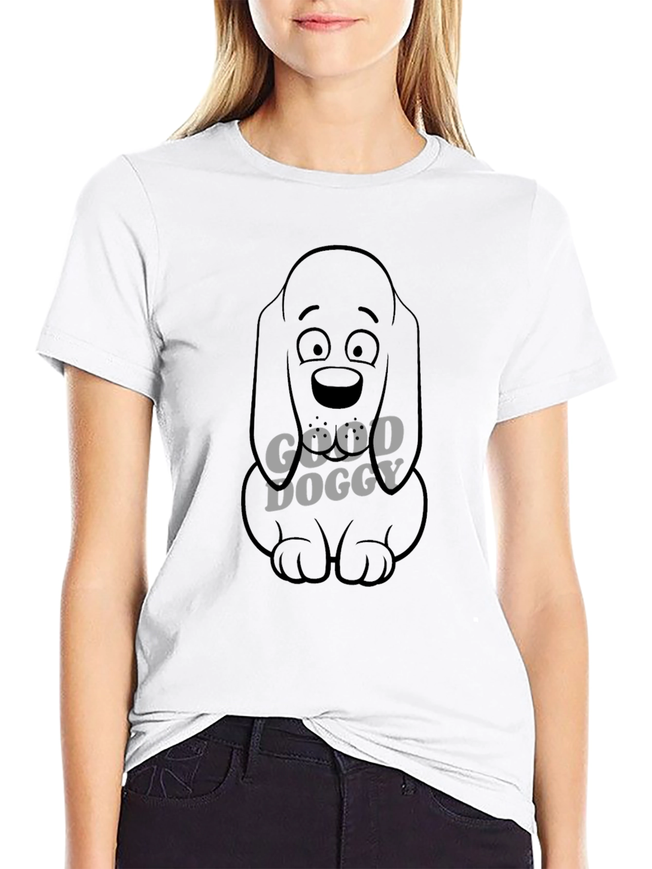Good Doggy Graphic T-Shirt - Black