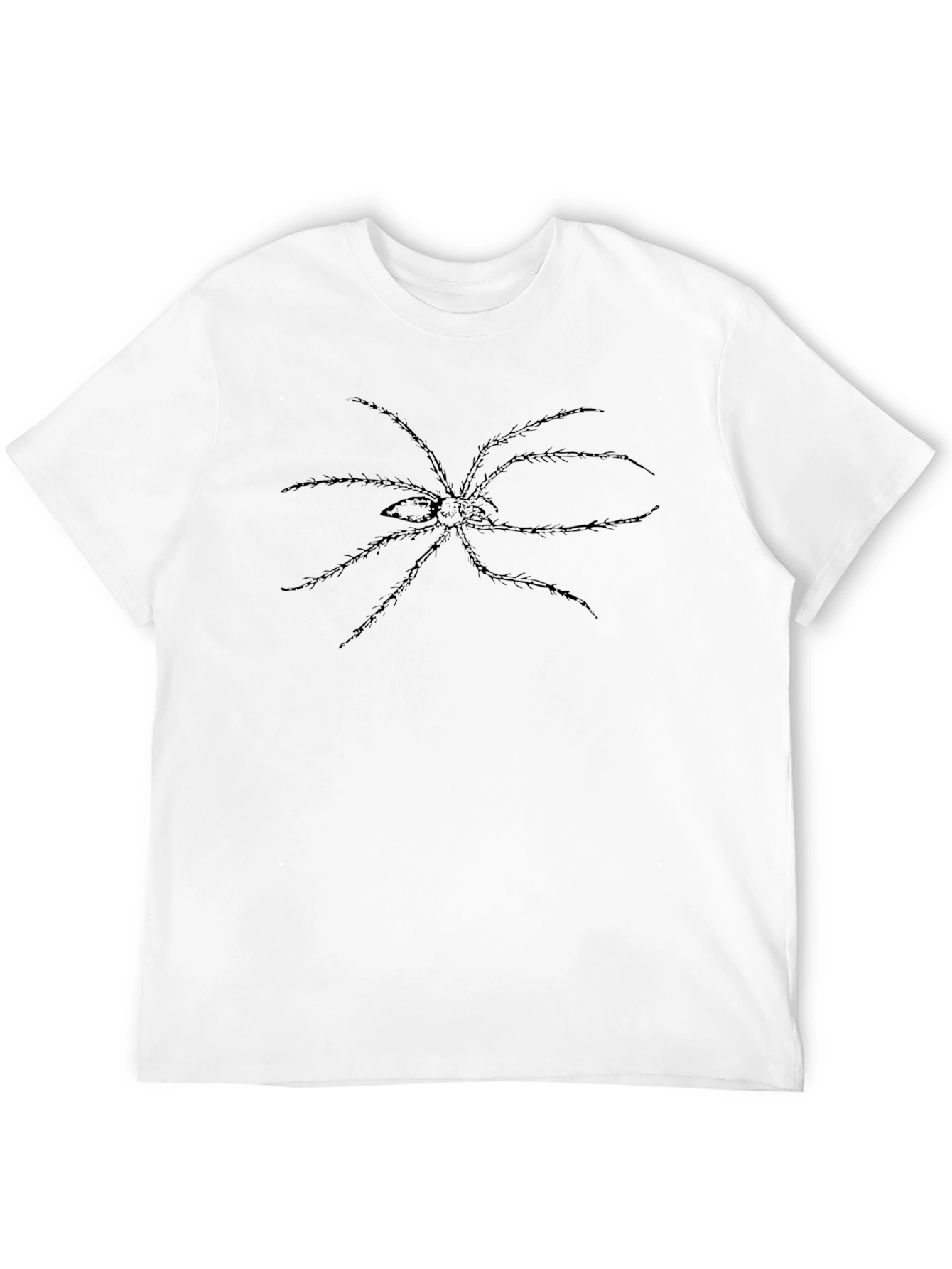 Spider Graphic Tee - Mens Black Cotton T-Shirt