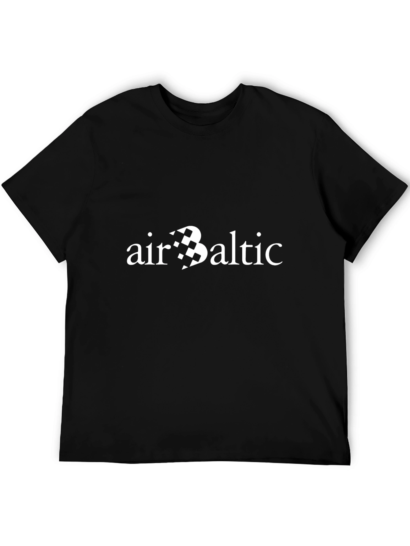 Air Baltic Graphic Tee - Black Crew Neck T-Shirt