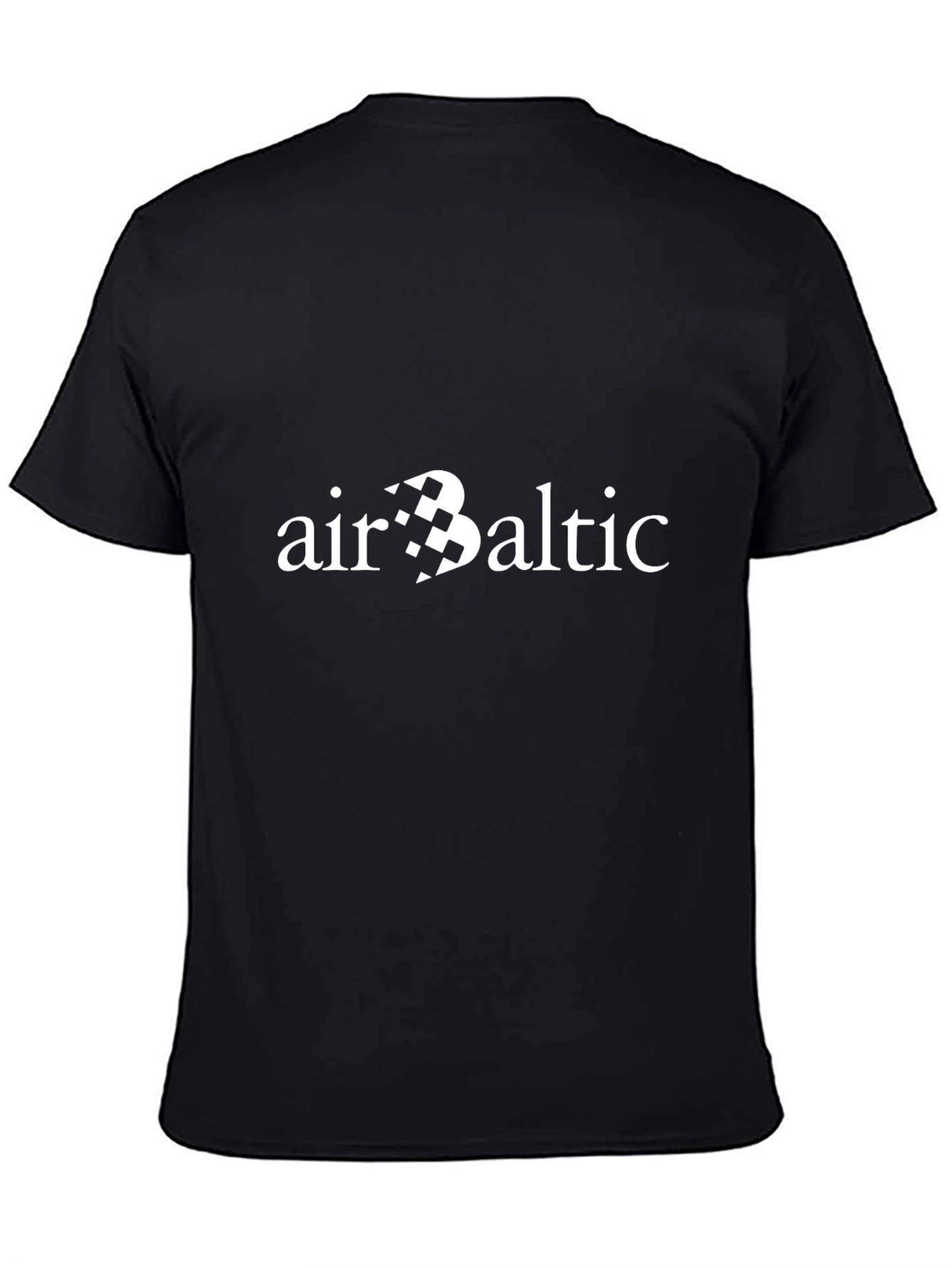 Air Baltic Graphic Tee - Black Crew Neck T-Shirt