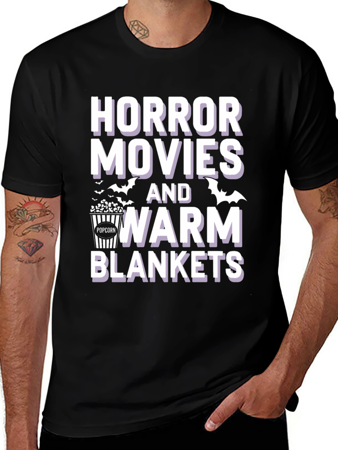 Horror Movies and Warm Blankets T-Shirt